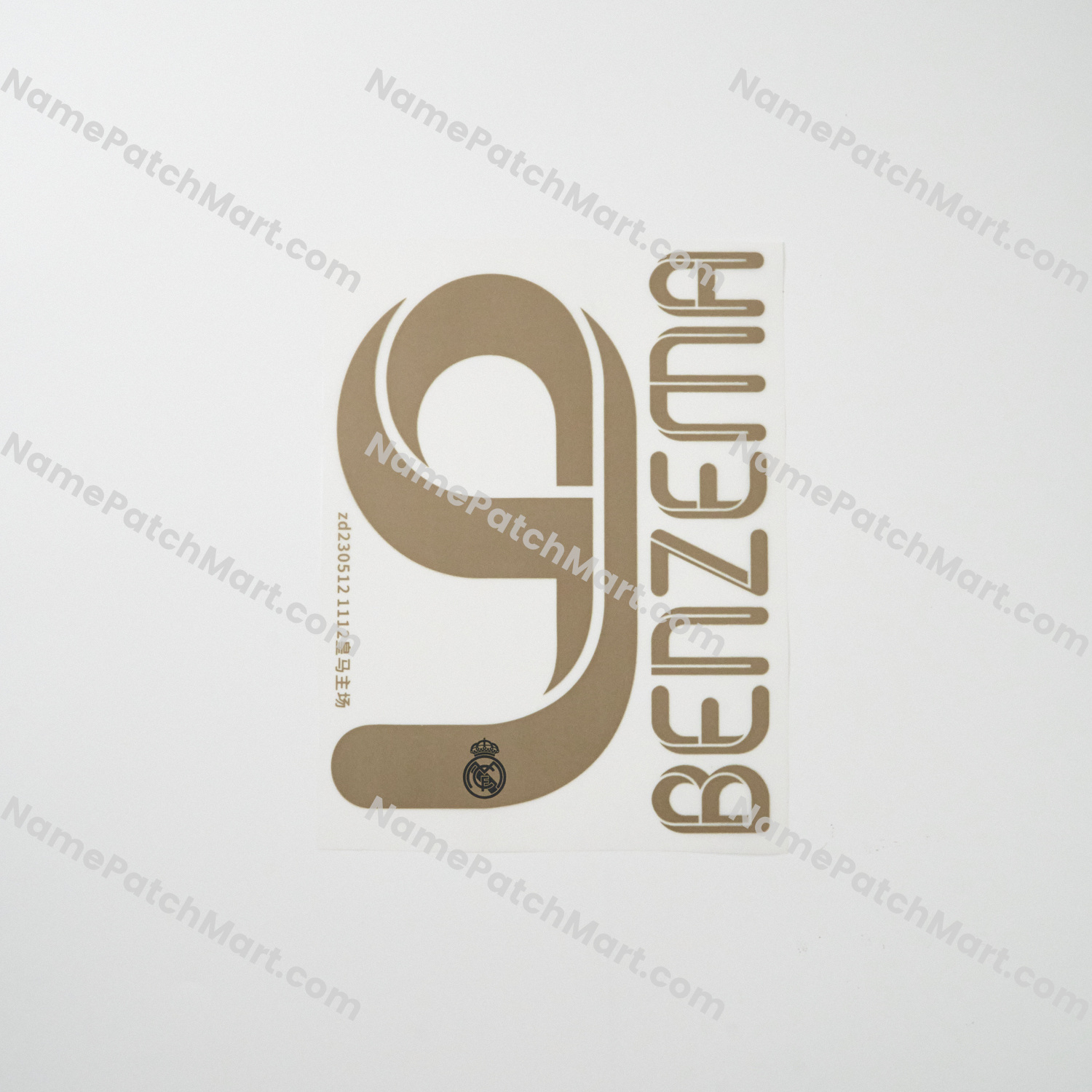 Benzema #9 - Real Madrid 2011-12 Home  | Name Number Set - NamePatchMart.COM