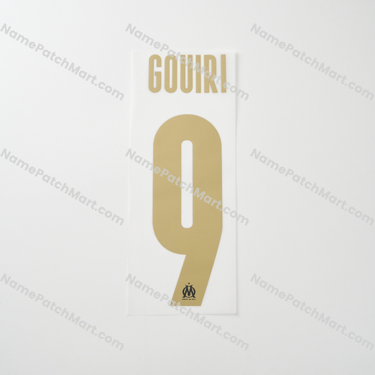 Gouiri #9 (Champions League) - Marseille 25-26 Home  | Name Number Set - NamePatchMart.COM