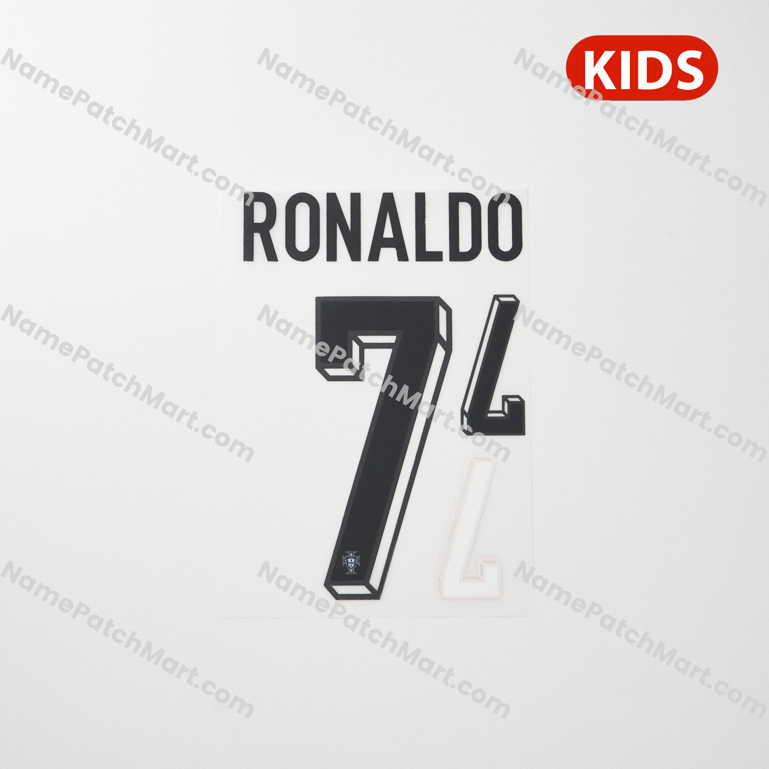 Cristiano Ronaldo #7 (World Cup 26) - Portugal 2026 Away KIDS  | Name Number Set - NamePatchMart.COM