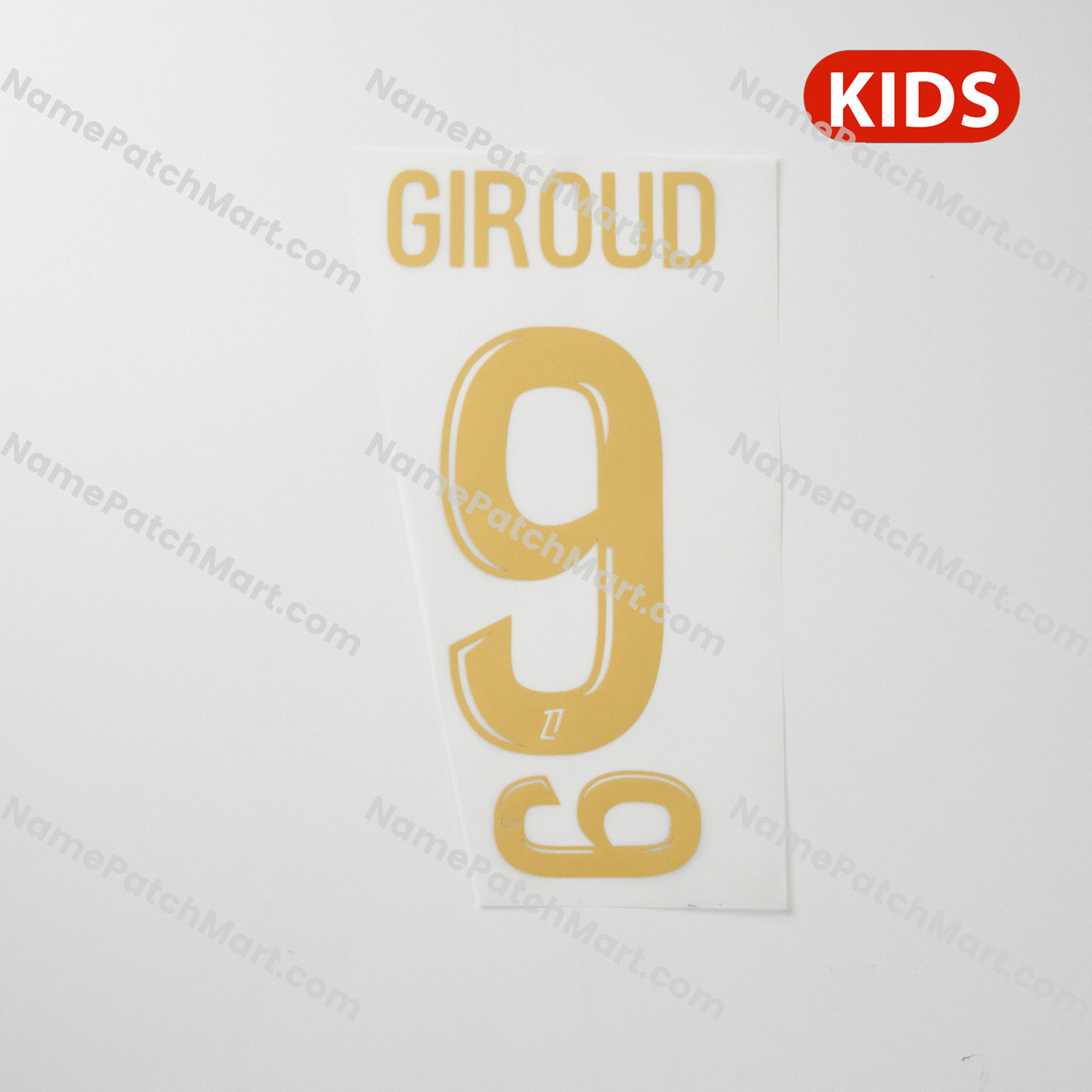 Giroud #9 (Ligue 1) - Lille25-26Third KIDS  | Name Number Set - NamePatchMart.COM