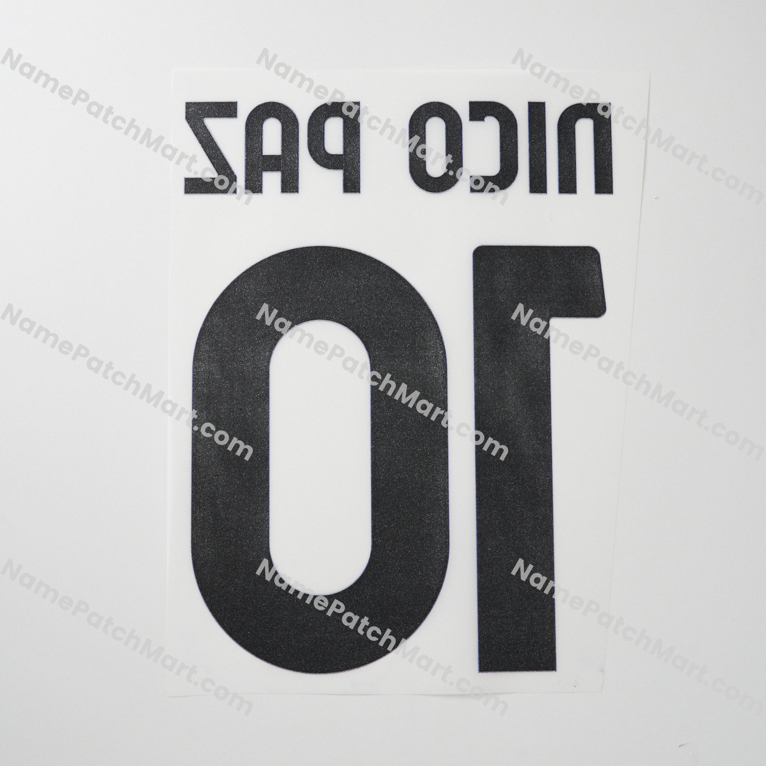 Nico Paz #10 - Como 25-26 Home  | Name Number Set - NamePatchMart.COM