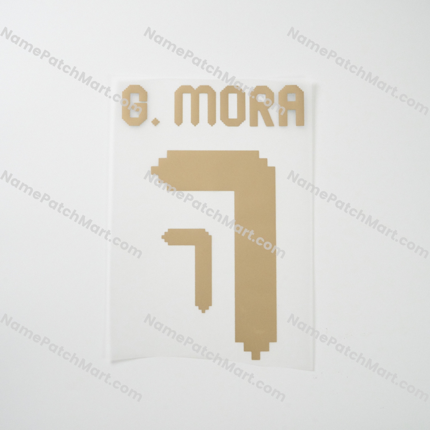 G.Mora #7 - Mexico 2025 Gold Cup Home  | Name Number Set - NamePatchMart.COM