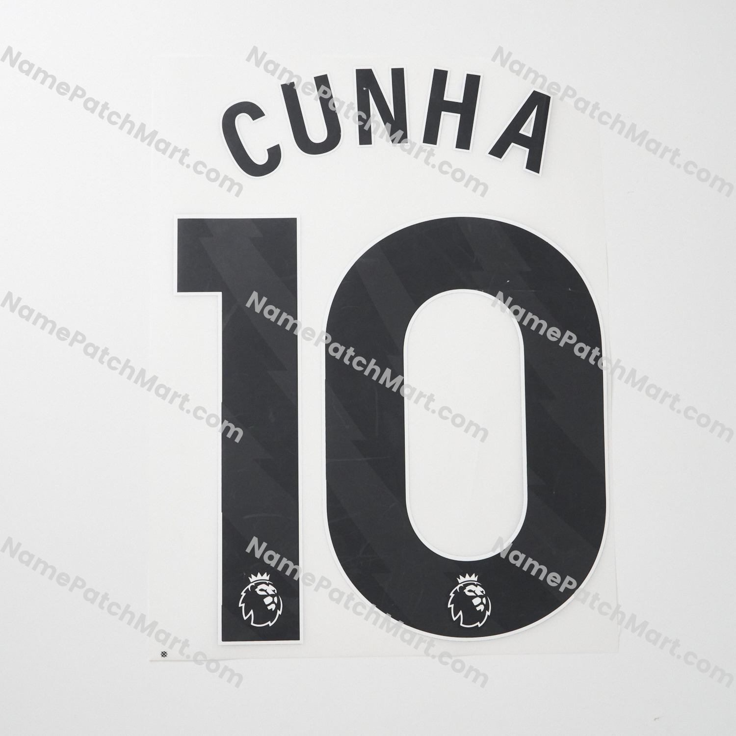 Cunha #10 (Premier League) - Manchester United 25-26 Away  | Name Number Set - NamePatchMart.COM