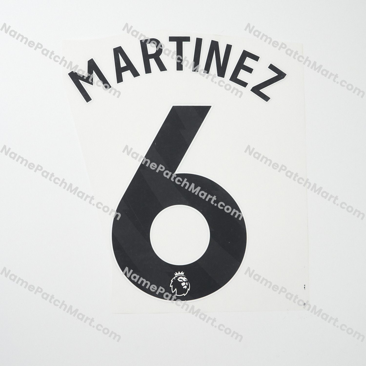 Martinez #6 (Premier League) - Manchester United 25-26 Away  | Name Number Set - NamePatchMart.COM