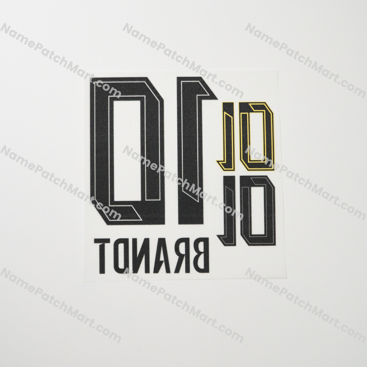 KIDS Brandt #10 (Bundesliga) - Dortmund 25-26 Home  | Name Number Set - NamePatchMart.COM