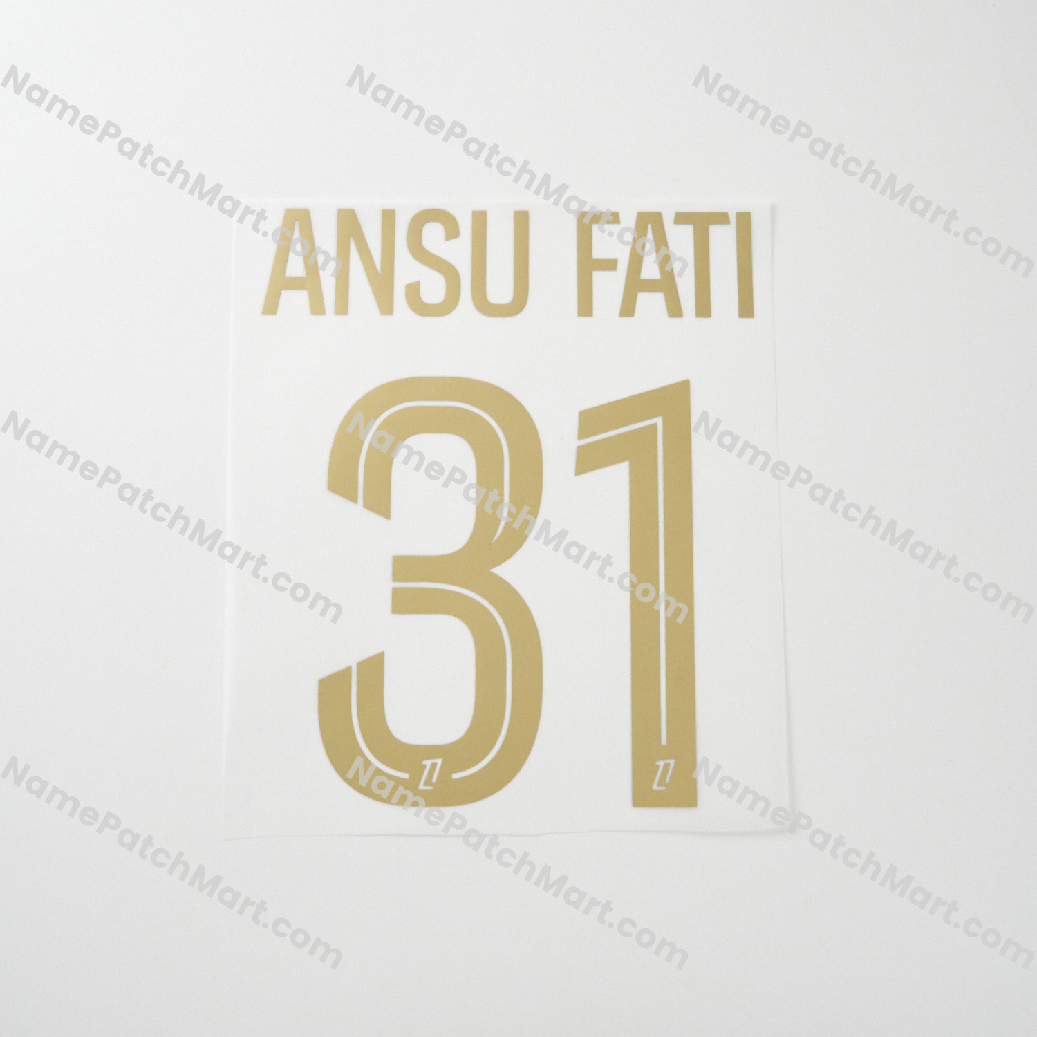 Ansu Fati #31 (Ligue 1) - AS Monaco 25-26 Away  | Name Number Set - NamePatchMart.COM