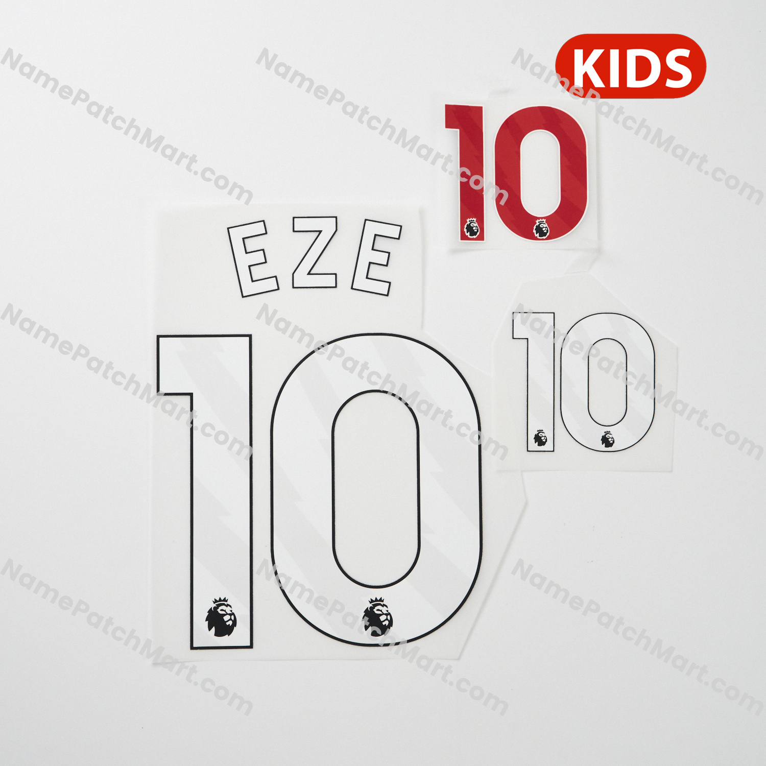 KIDS Eze #10 - Arsenal 25-26 Home and Away  | Name Number Set - NamePatchMart.COM