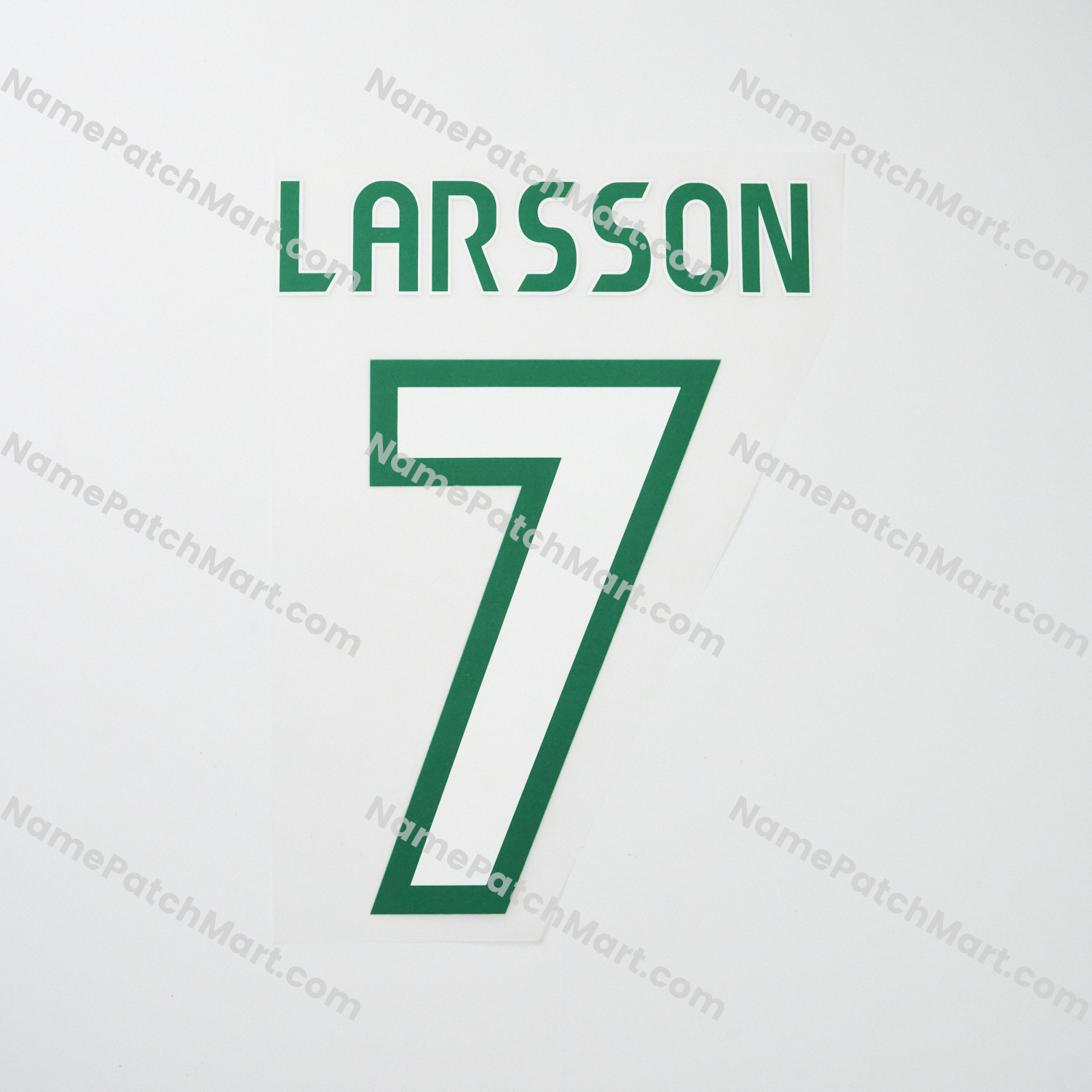 Larsson #7 - Celtic 1997-99 Home  | Name Number Set - NamePatchMart.COM