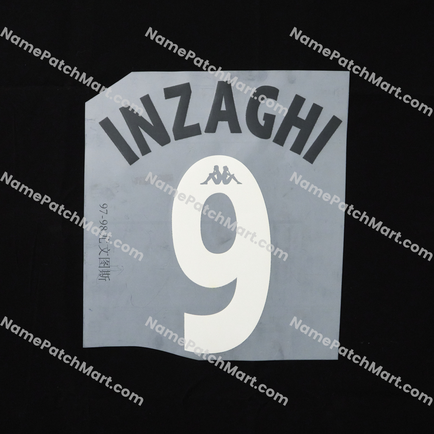 Inzaghi #9 - Juventus 1997-98 Home  | Name Number Set - NamePatchMart.COM
