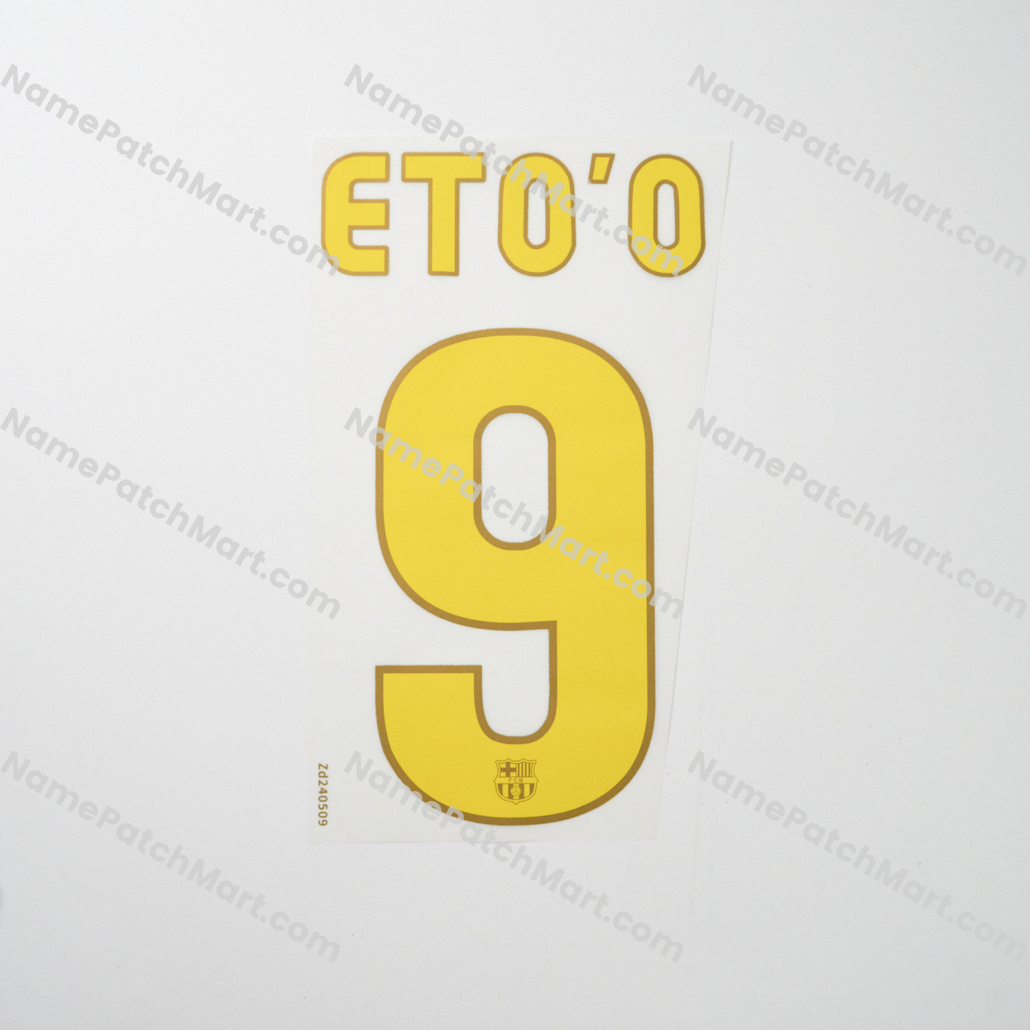 Eto'o #9 - Barcelona 2008-10 Home  | Name Number Set - NamePatchMart.COM