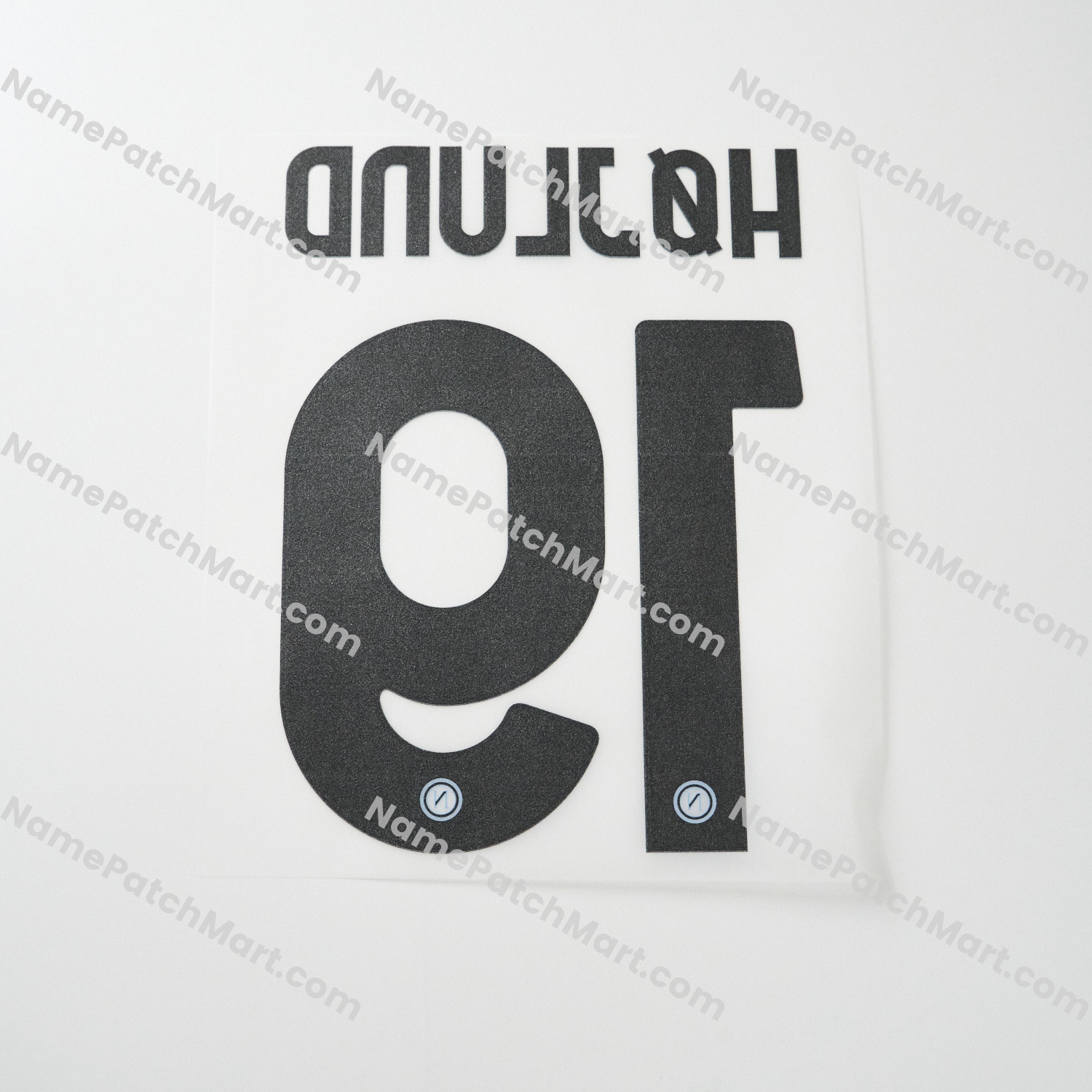 Højlund #19 (Series A) - Napoli 25-26 Third  | Name Number Set - NamePatchMart.COM