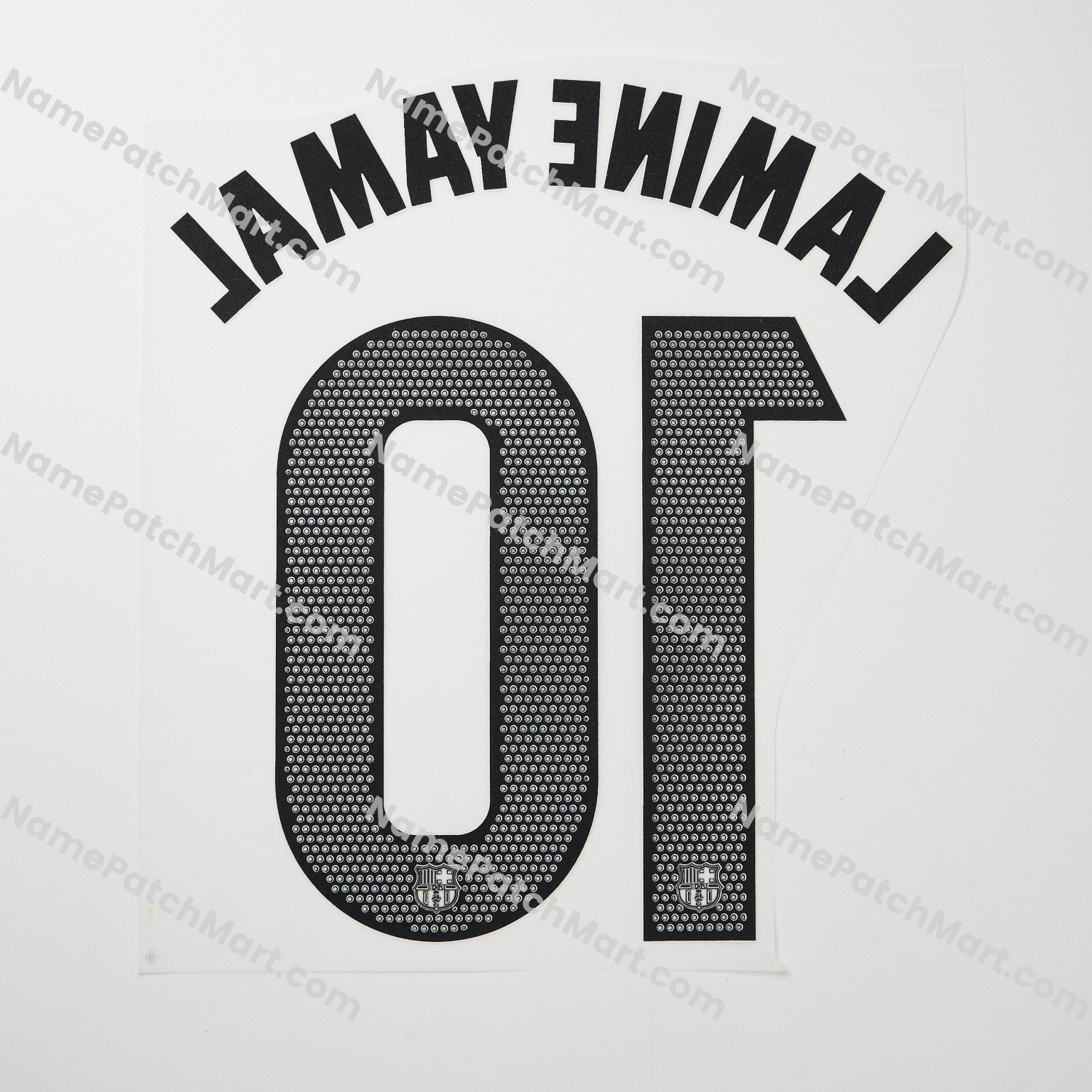 Lamine Yamal #10 (La Liga) - Barcelona 25-26 Away  | Name Number Set - NamePatchMart.COM