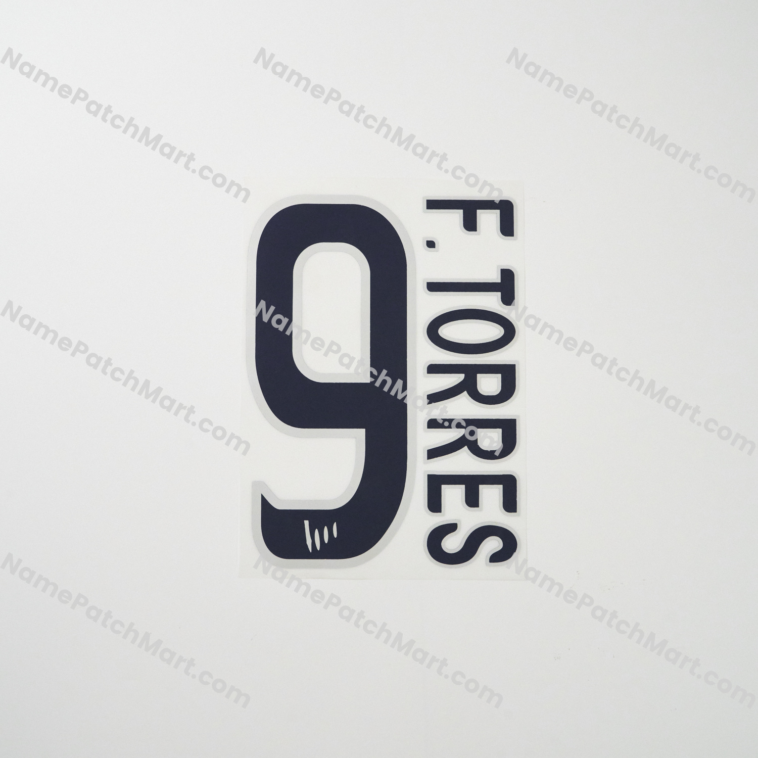 F.Torres #9 - Atletico Madrid 2003-04 Away  | Name Number Set - NamePatchMart.COM