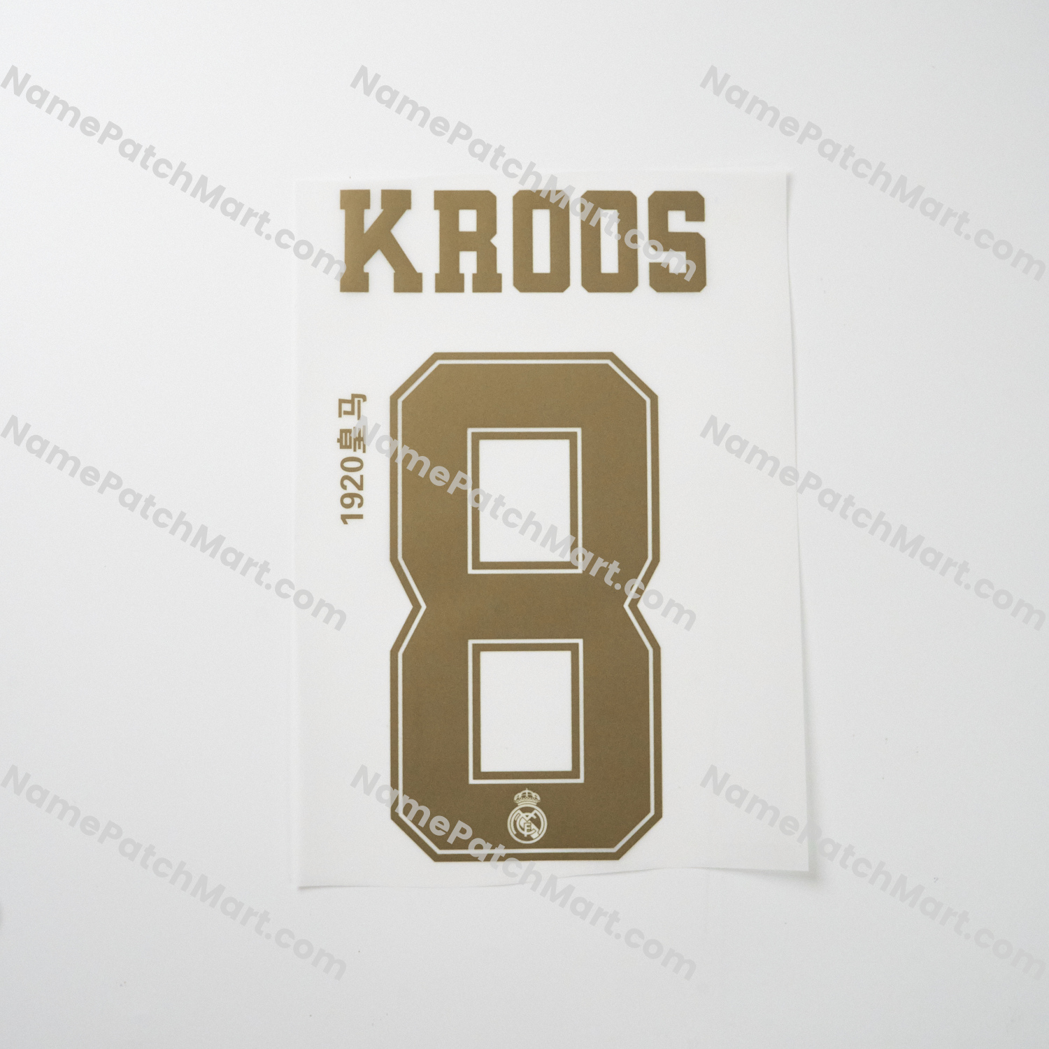 Kroos #8 - Real Madrid 2019-20 Away  | Name Number Set - NamePatchMart.COM