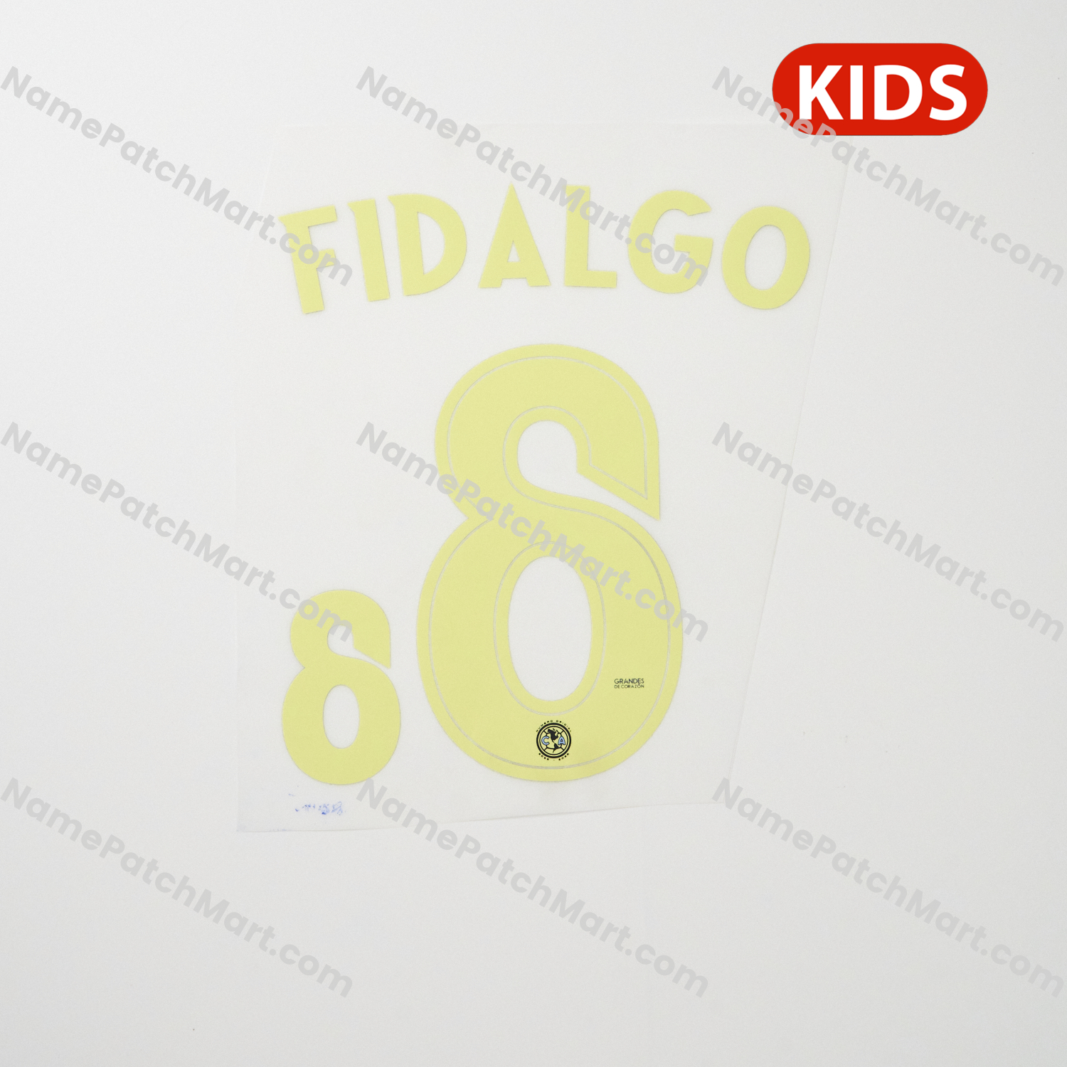KIDS Fidalgo #8 - Club América 25-26 Away  | Name Number Set - NamePatchMart.COM
