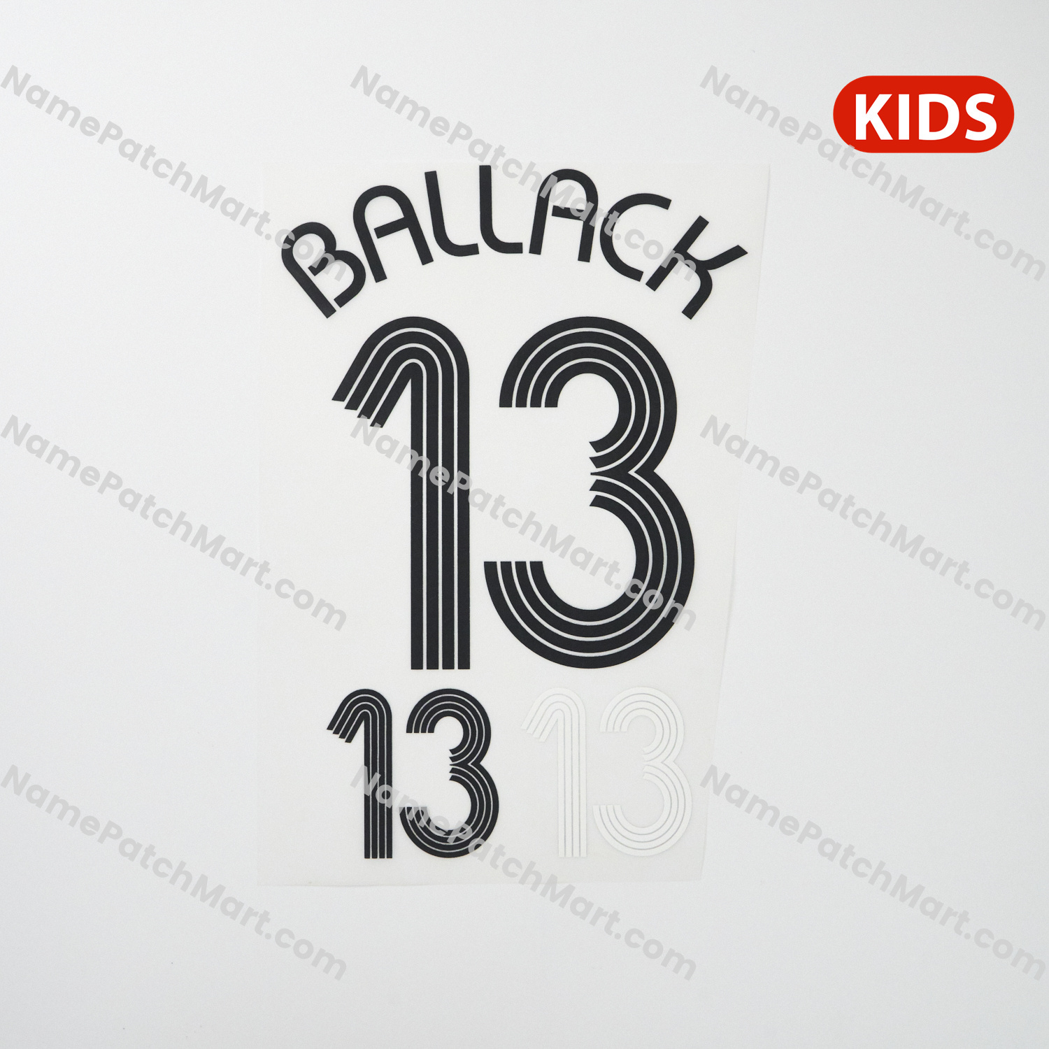 KIDS Ballack #13 - Germany 2006 Home  | Name Number Set - NamePatchMart.COM