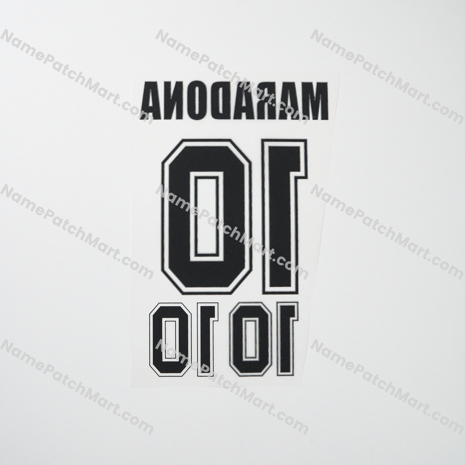 KIDS Maradona #10 - Argentina 1986 Away  | Name Number Set - NamePatchMart.COM