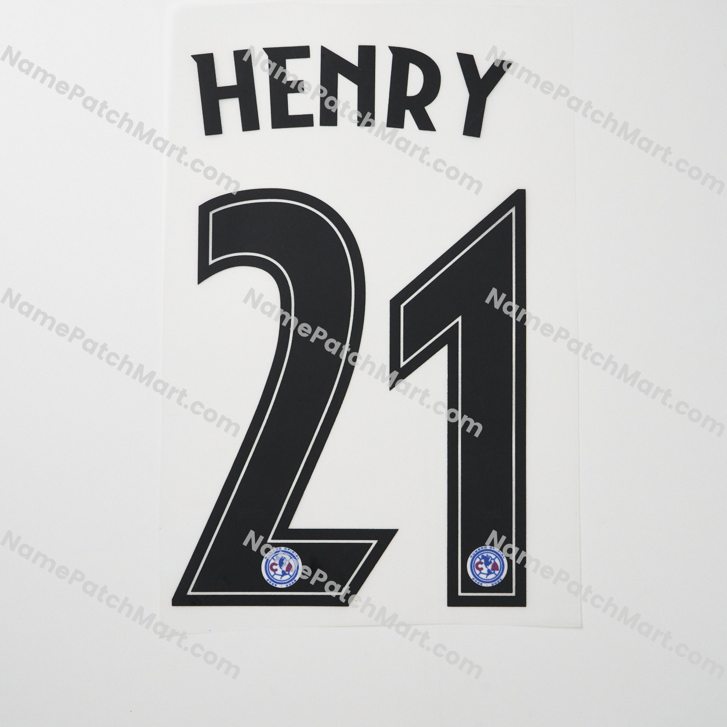 Henry #21 - Club América 25-26 Home  | Name Number Set - NamePatchMart.COM