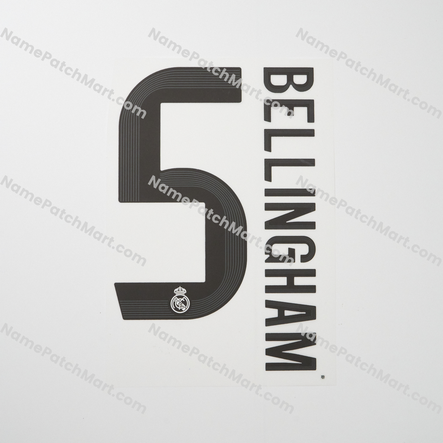 Bellingham #5 (Champions League) - Real Madrid 25-26 Home  | Name Number Set - NamePatchMart.COM