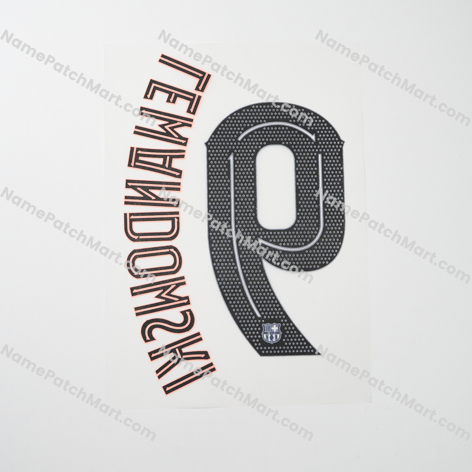 Lewandowski #9 (Champions League) - Barcelona 25-26 Third  | Name Number Set - NamePatchMart.COM