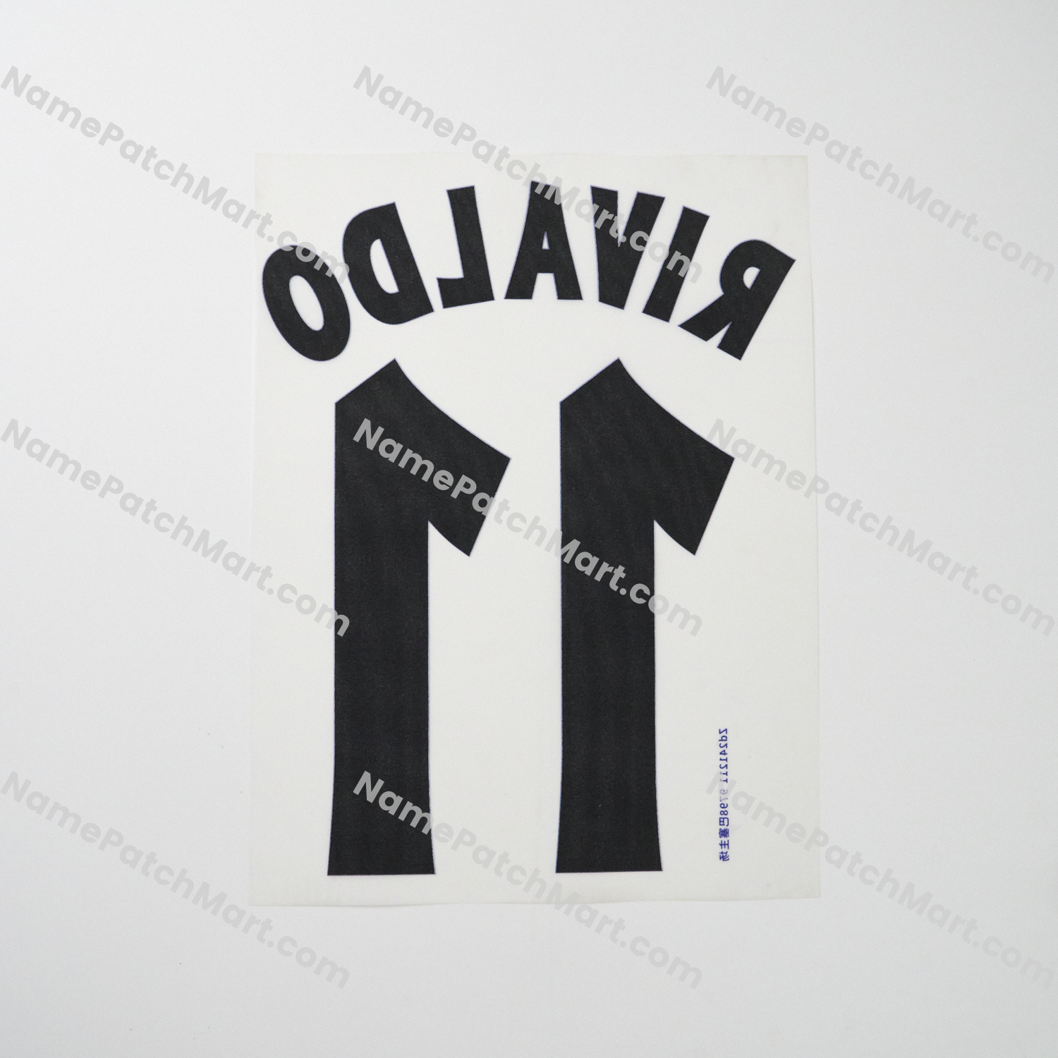 Rivaldo #11 - Barcelona 1997-98 Home  | Name Number Set - NamePatchMart.COM