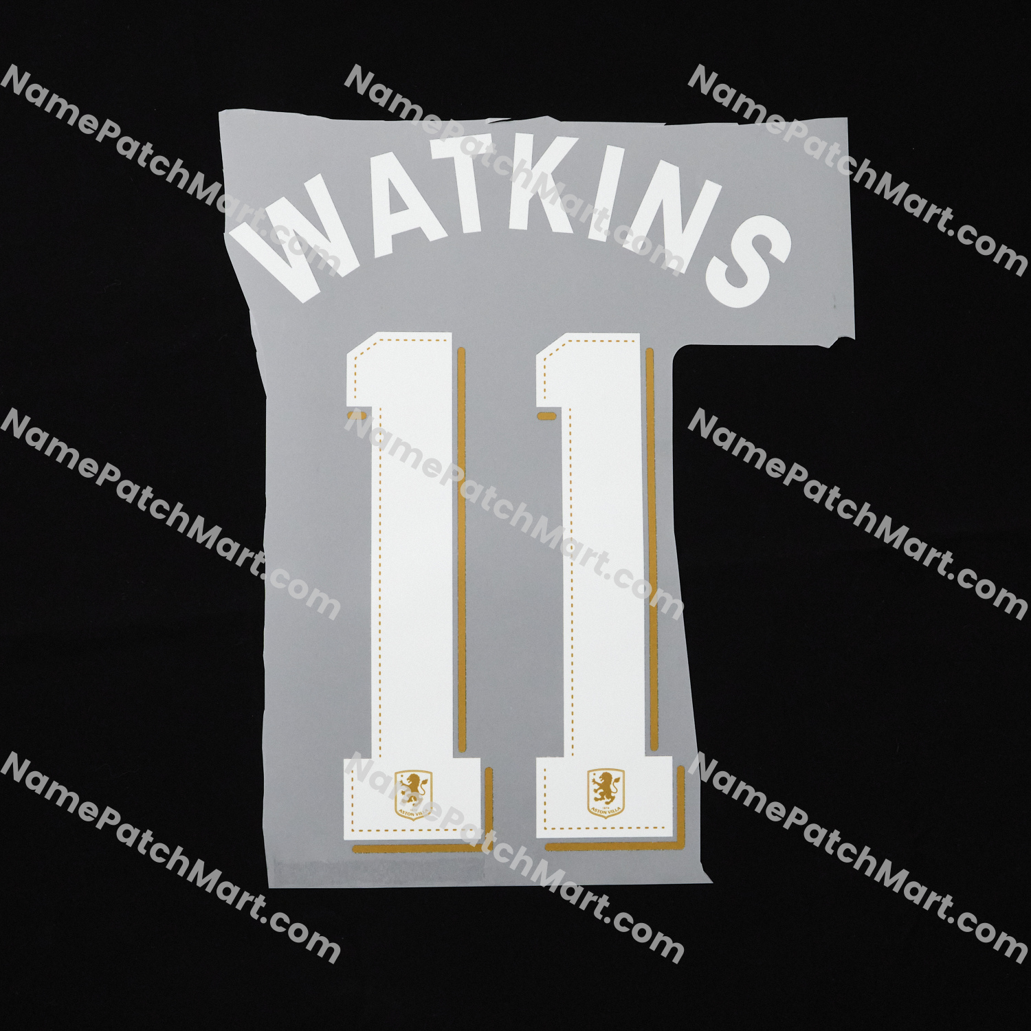 Watkins #11 (Cup Style Printing) - Aston Villa 25-26 Home  | Name Number Set - NamePatchMart.COM