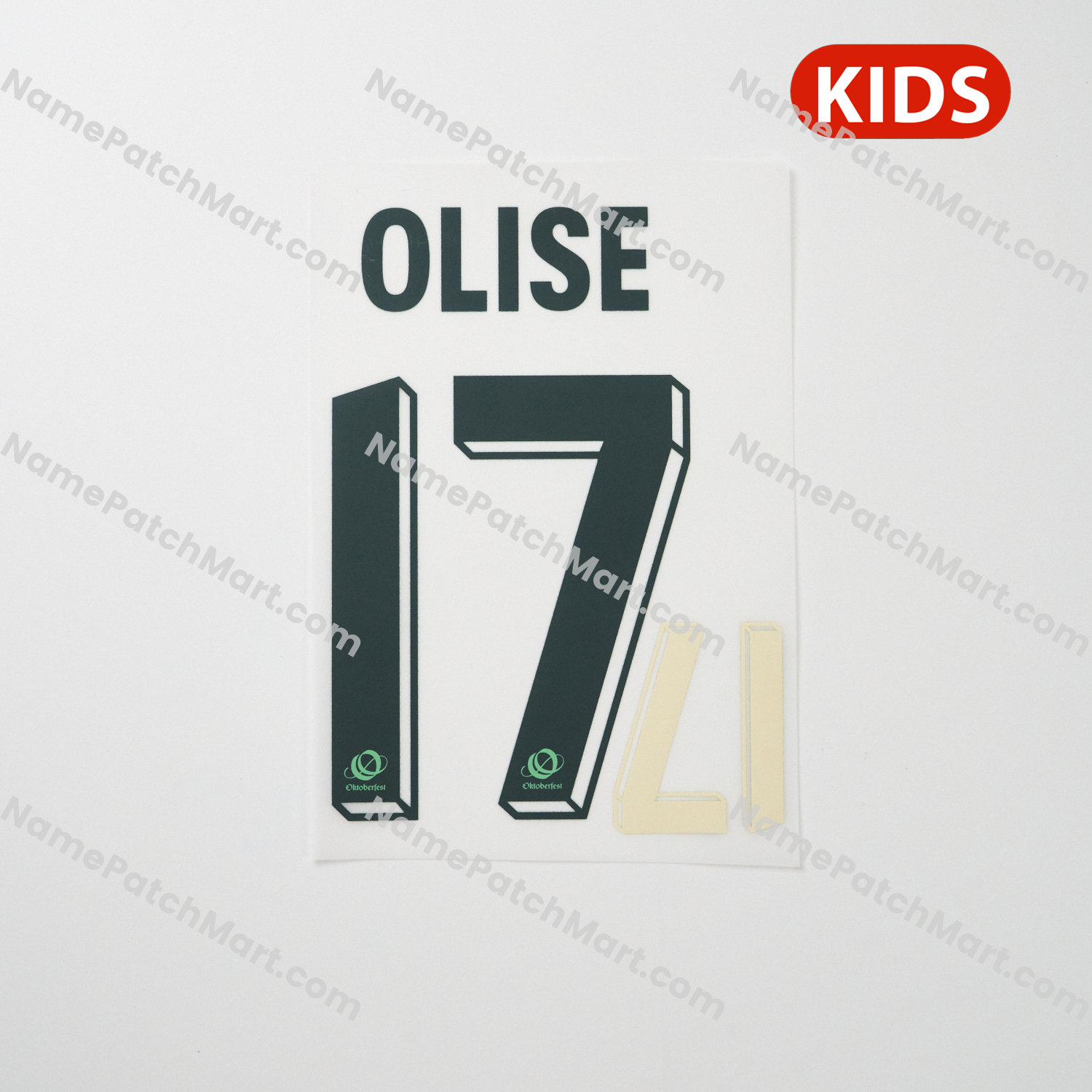 KIDS Olise #17 - Bayern Munich 25-26 Oktoberfest  | Name Number Set - NamePatchMart.COM