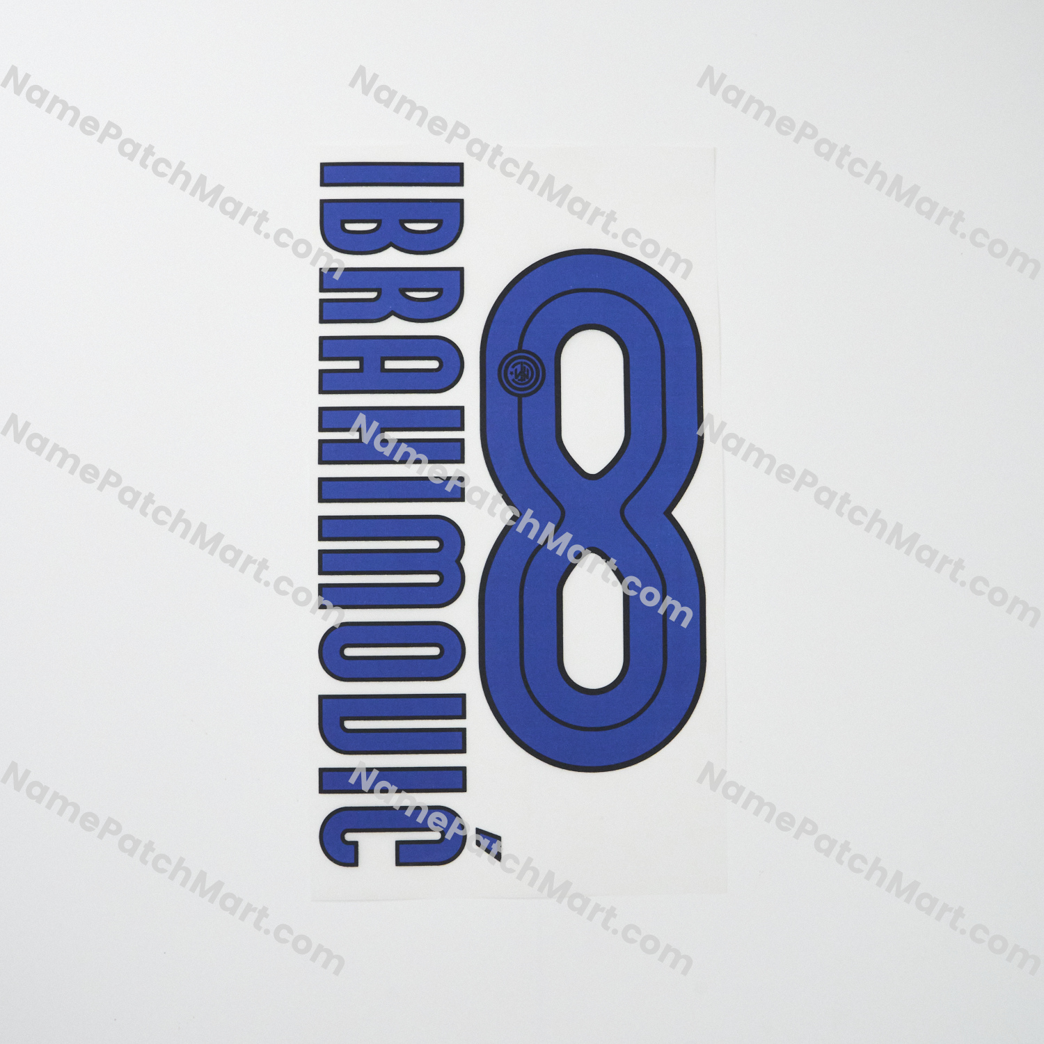 Ibrahimović #8 - Inter Milan 2007-08 Away  | Name Number Set - NamePatchMart.COM