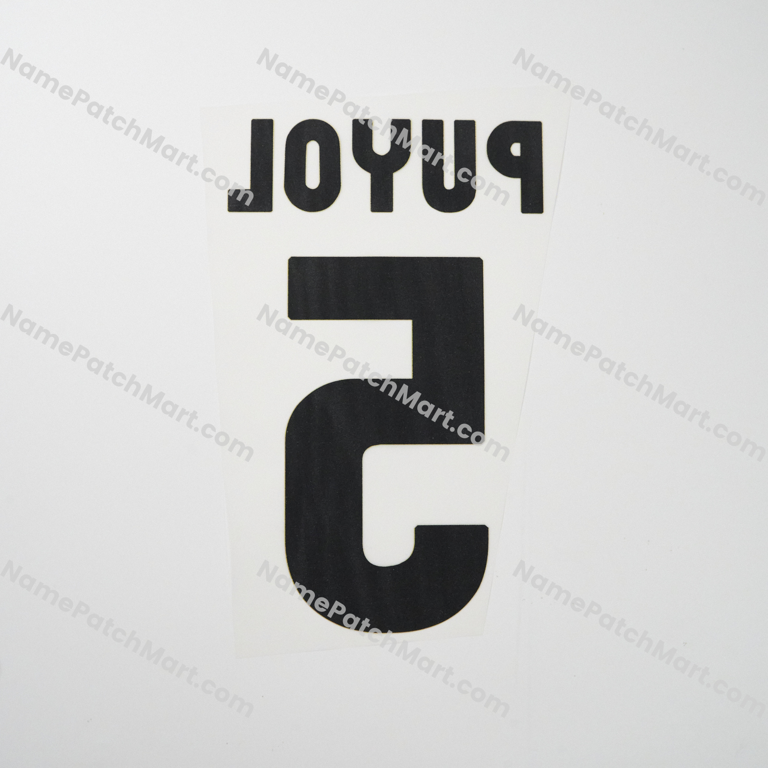 Puyol #5 - Barcelona 2008-10 Home  | Name Number Set - NamePatchMart.COM
