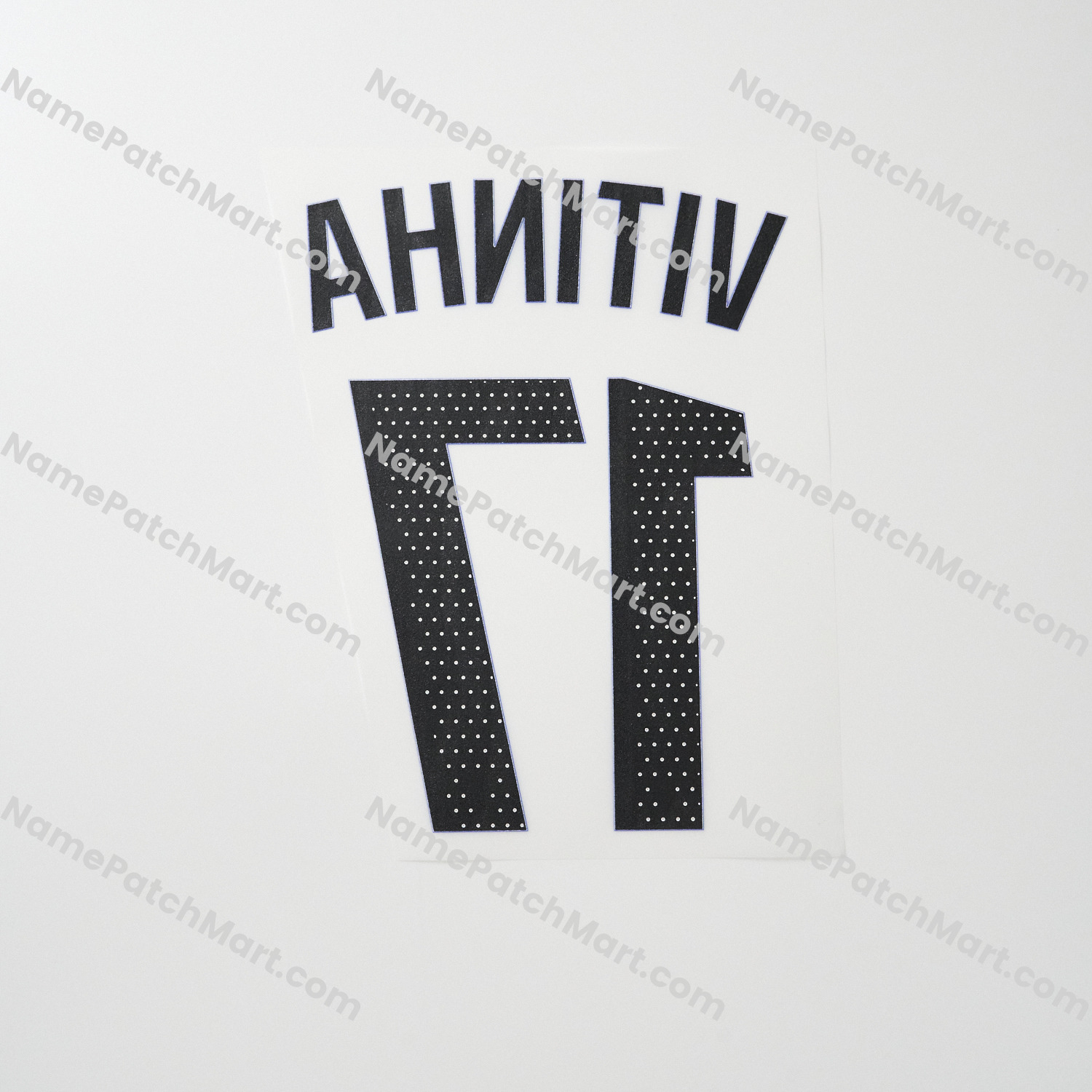 Vitinha #17 (Ligue 1) - Paris Saint-Germain PSG 25-26 Third  | Name Number Set - NamePatchMart.COM