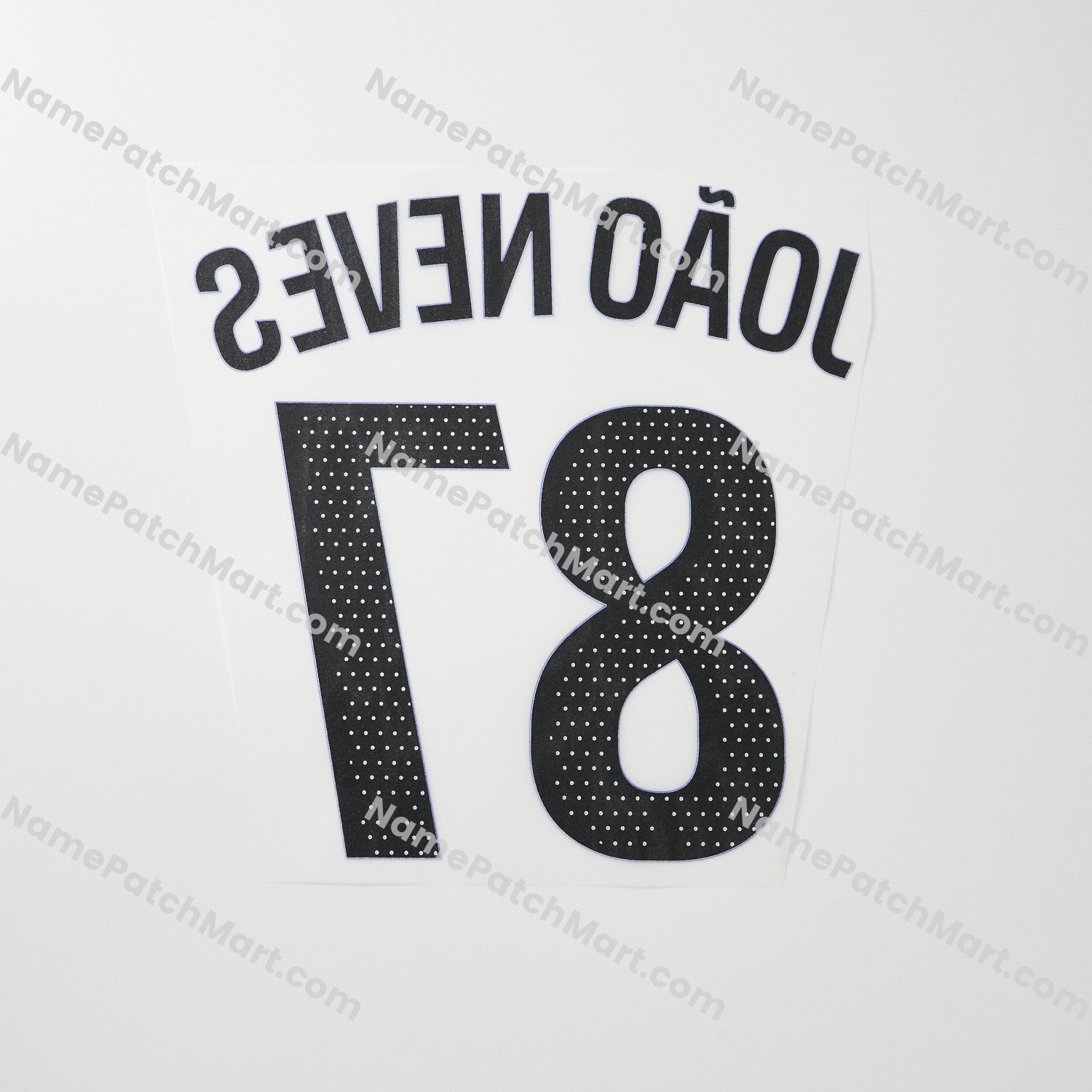 João Neves #87 (Ligue 1) - Paris Saint-Germain PSG 25-26 Third  | Name Number Set - NamePatchMart.COM