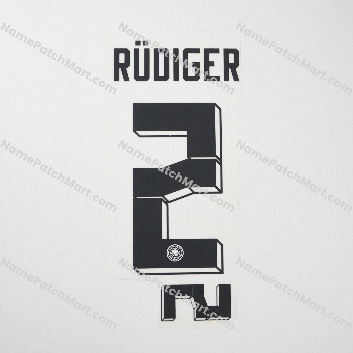 Rüdiger #2 - Germany 2024 Home  | Name Number Set - NamePatchMart.COM