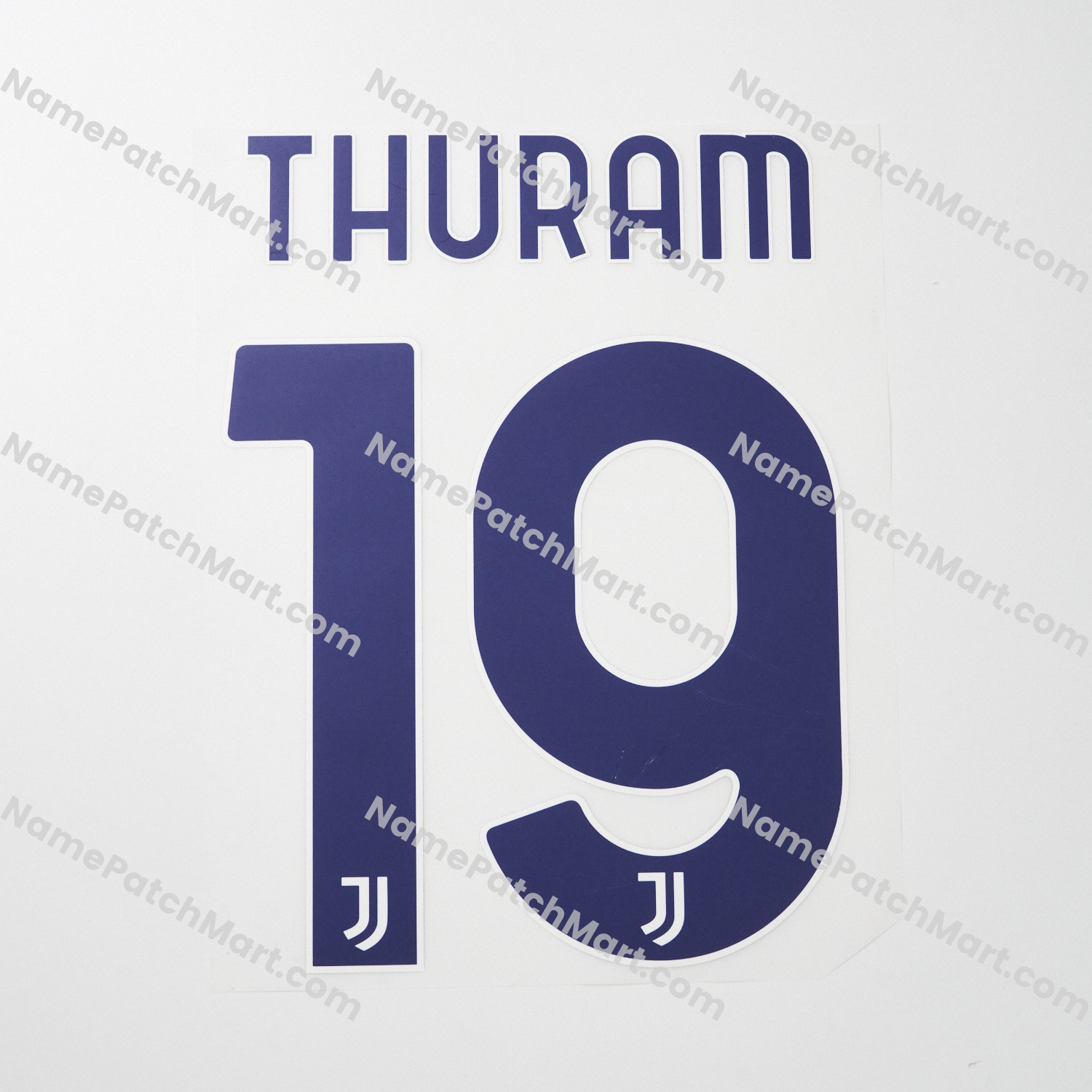 Thuram #19 - Juventus 25-26 Away  | Name Number Set - NamePatchMart.COM