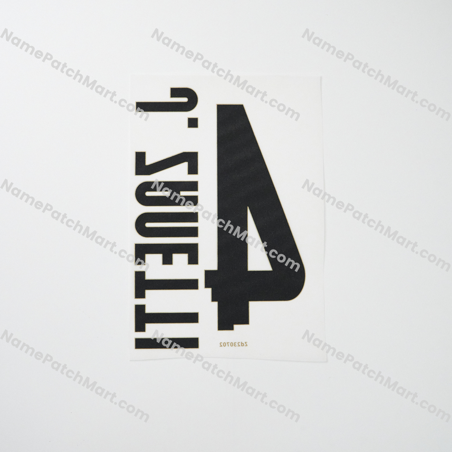 J.Zanetti #4 - Inter Milan 2007-09 Home  | Name Number Set - NamePatchMart.COM