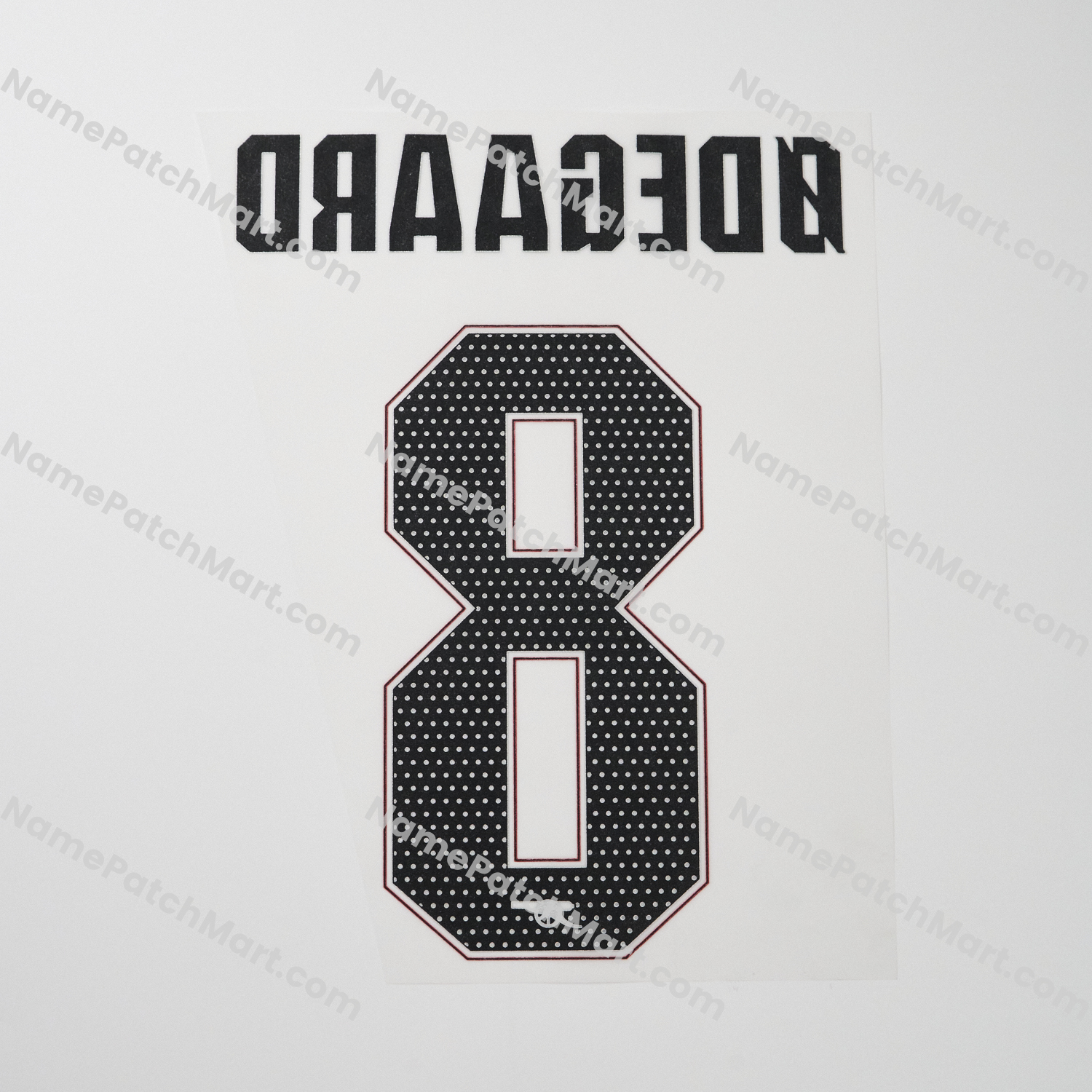 Ødegaard #8 (Champions League) - Arsenal 25-26 Away  | Name Number Set - NamePatchMart.COM