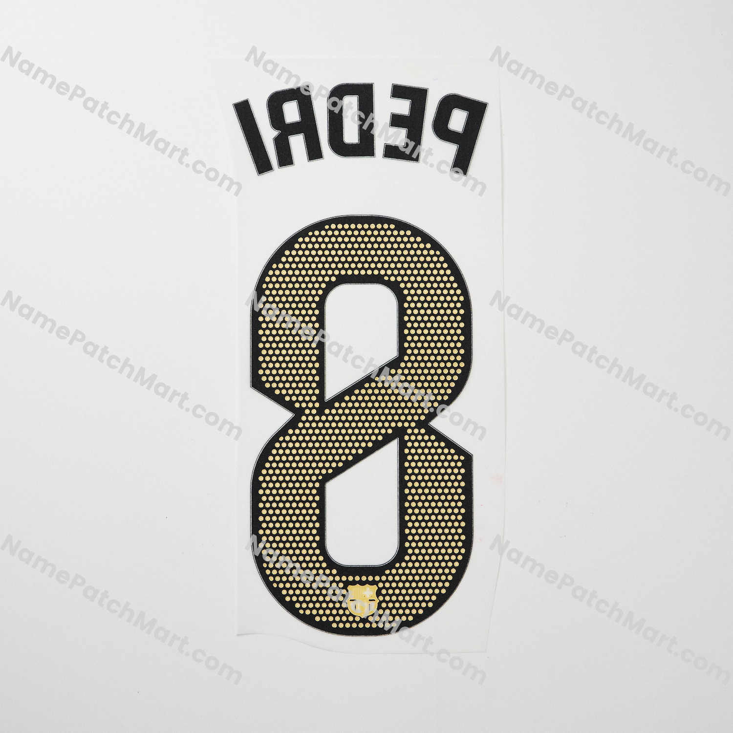 Pedri #8 (La Liga) - Barcelona 25-26 Home  | Name Number Set - NamePatchMart.COM