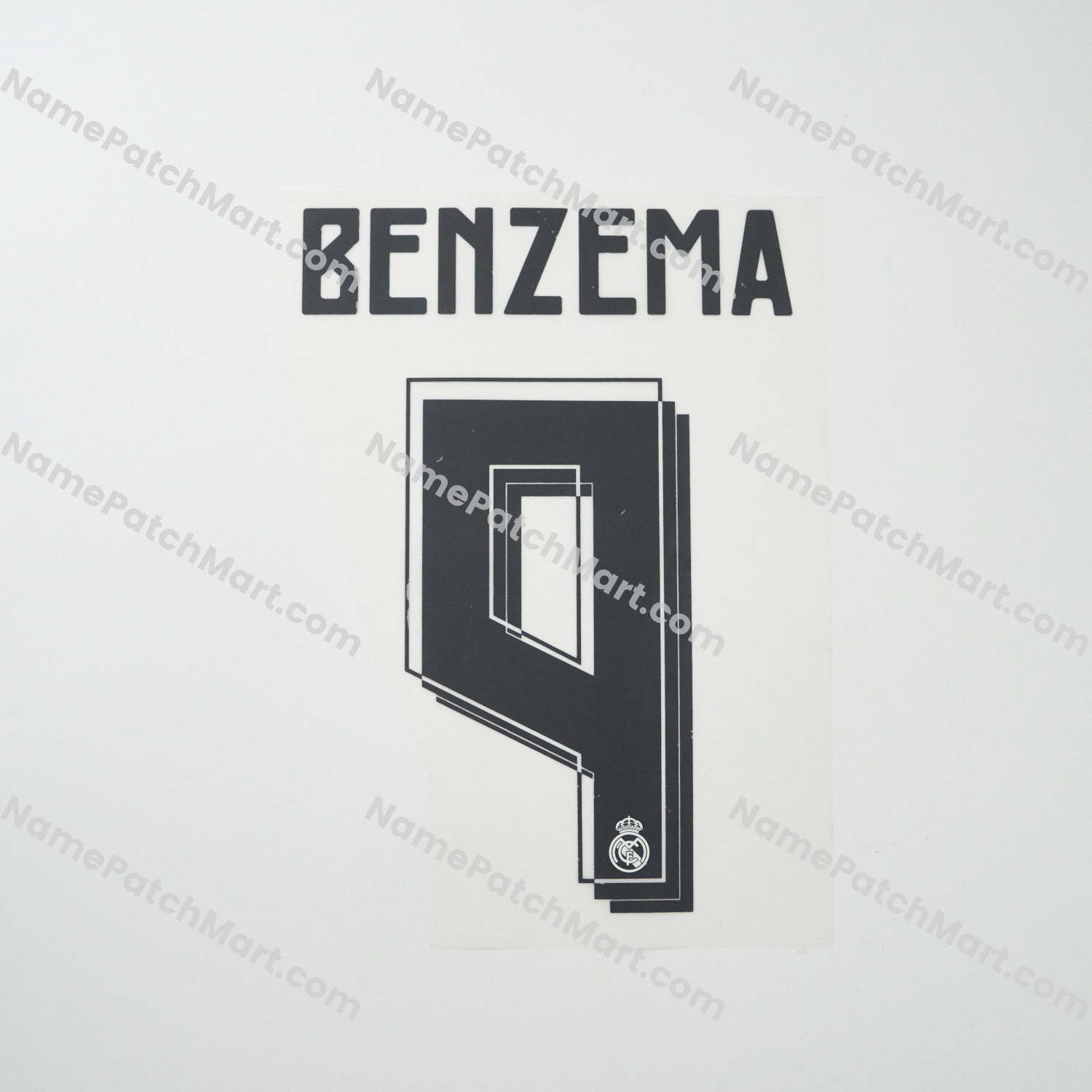 Benzema #9 - Real Madrid 2015-16 Home  | Name Number Set - NamePatchMart.COM