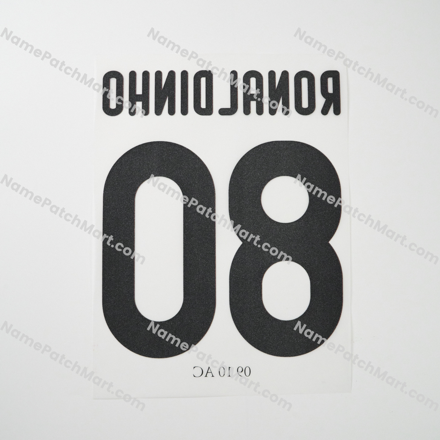 Ronaldinho #80 - AC Milan 2009-10 Away  | Name Number Set - NamePatchMart.COM