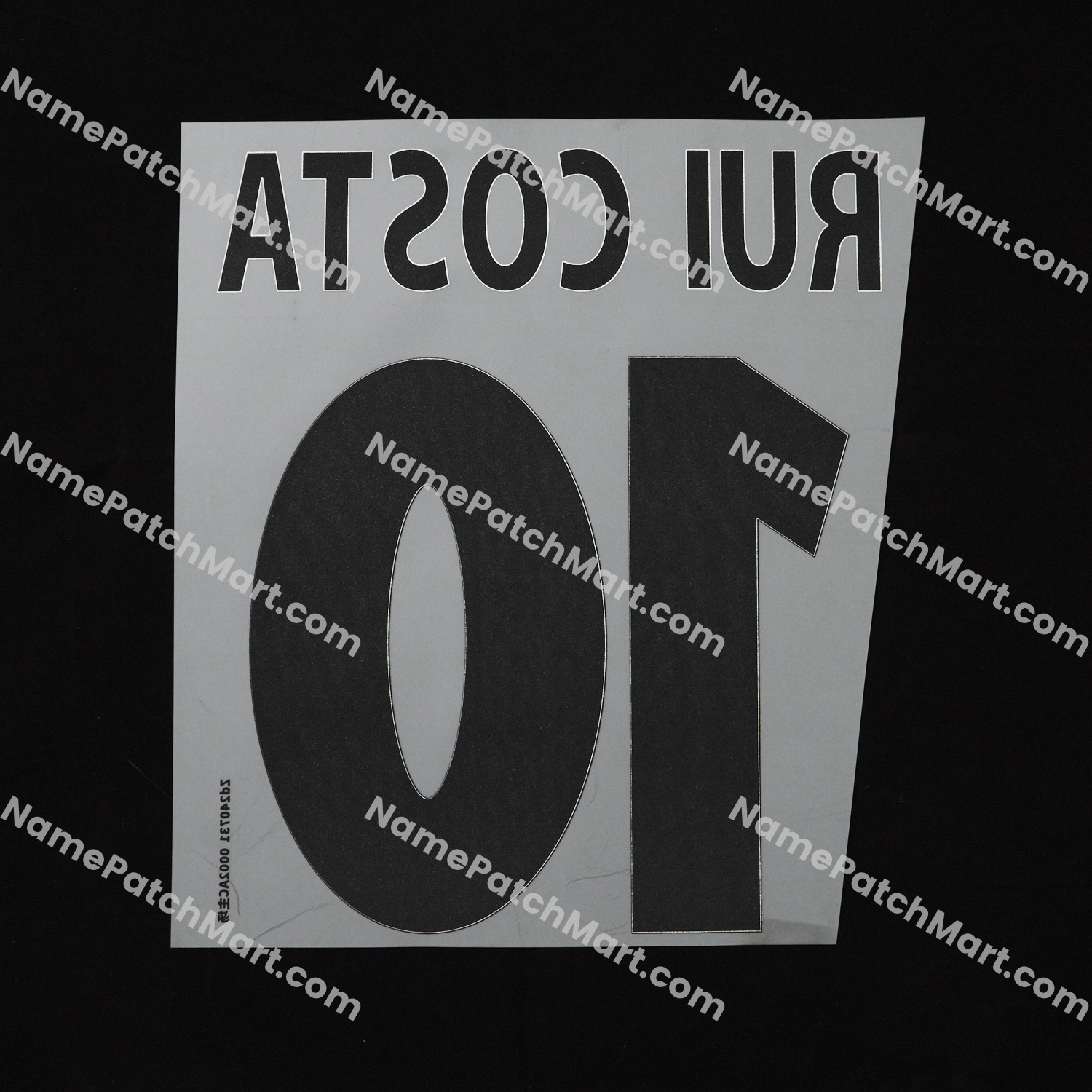 Rui Costa #10 - AC Milan 2000-02 Home  | Name Number Set - NamePatchMart.COM