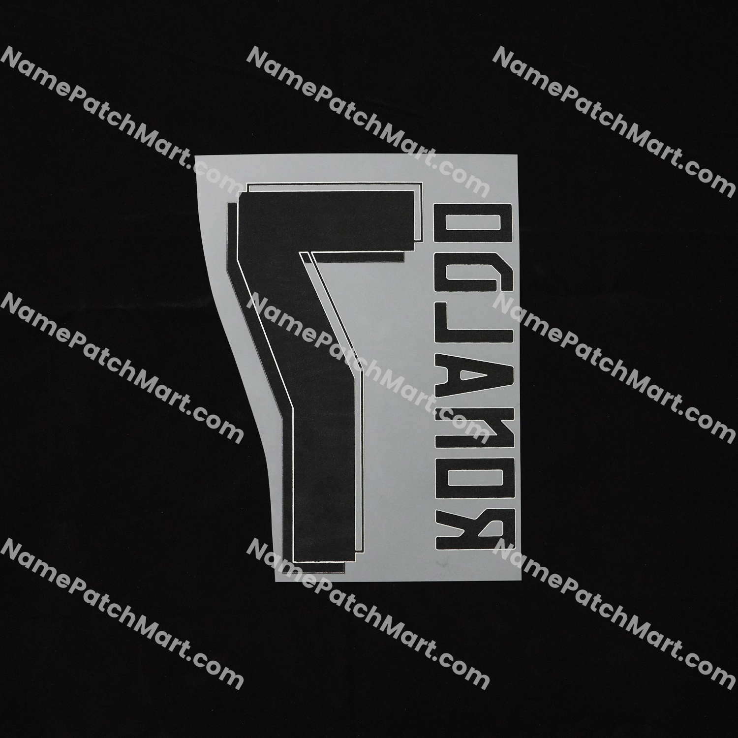 Ronaldo #7 (Champions League) - Real Madrid 2015-16 Away  | Name Number Set - NamePatchMart.COM