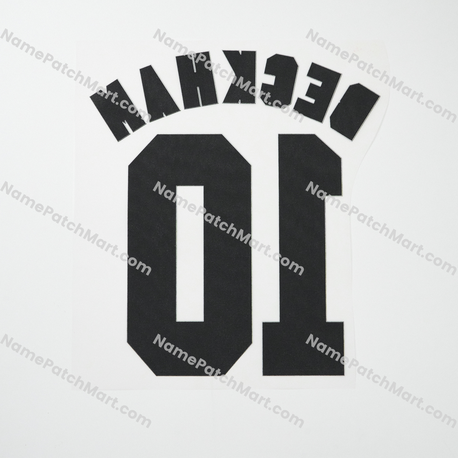 Beckham #10 (Champions League) - Manchester United 1996-97 Away  | Name Number Set - NamePatchMart.COM