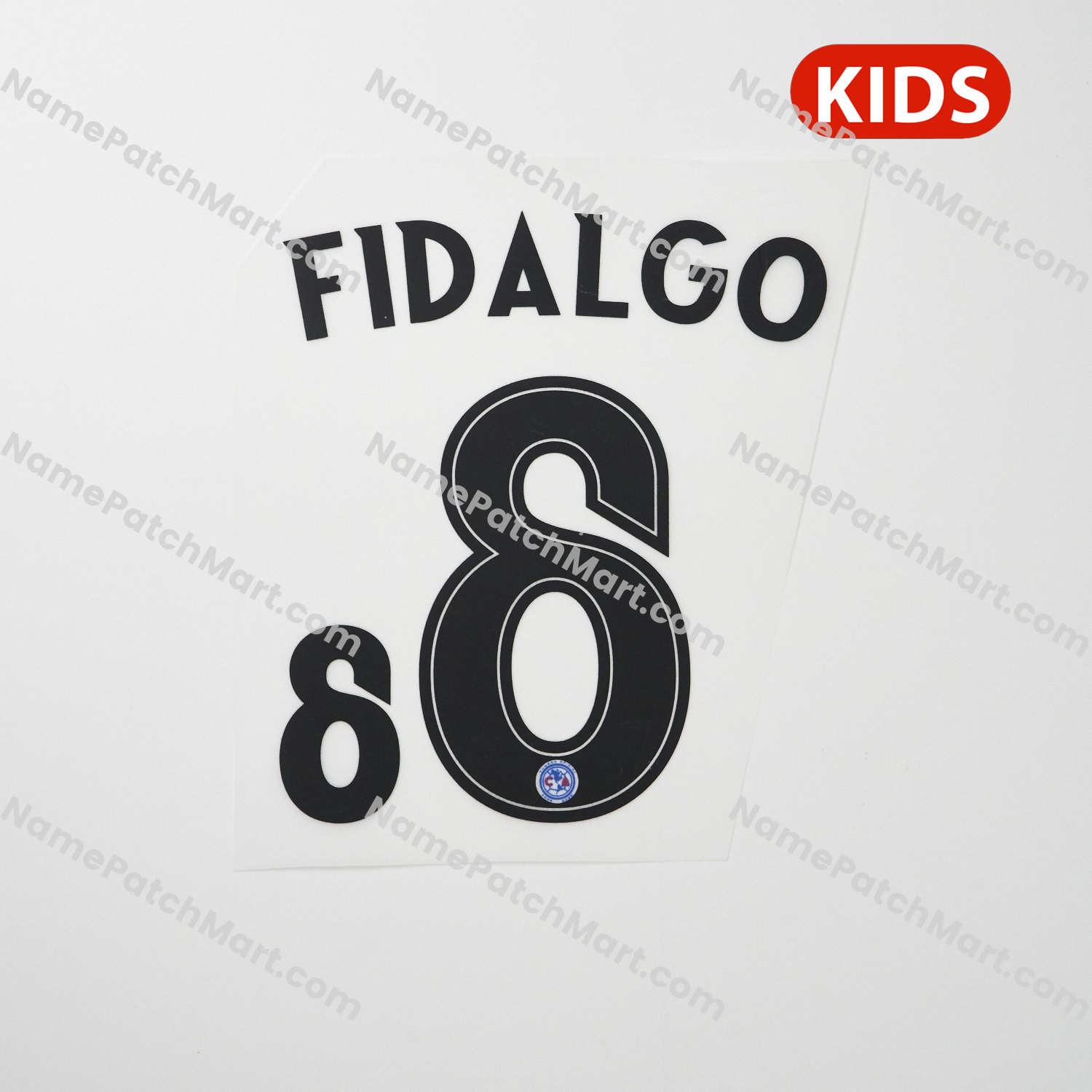 KIDS Fidalgo #8 - Club América 25-26 Home  | Name Number Set - NamePatchMart.COM