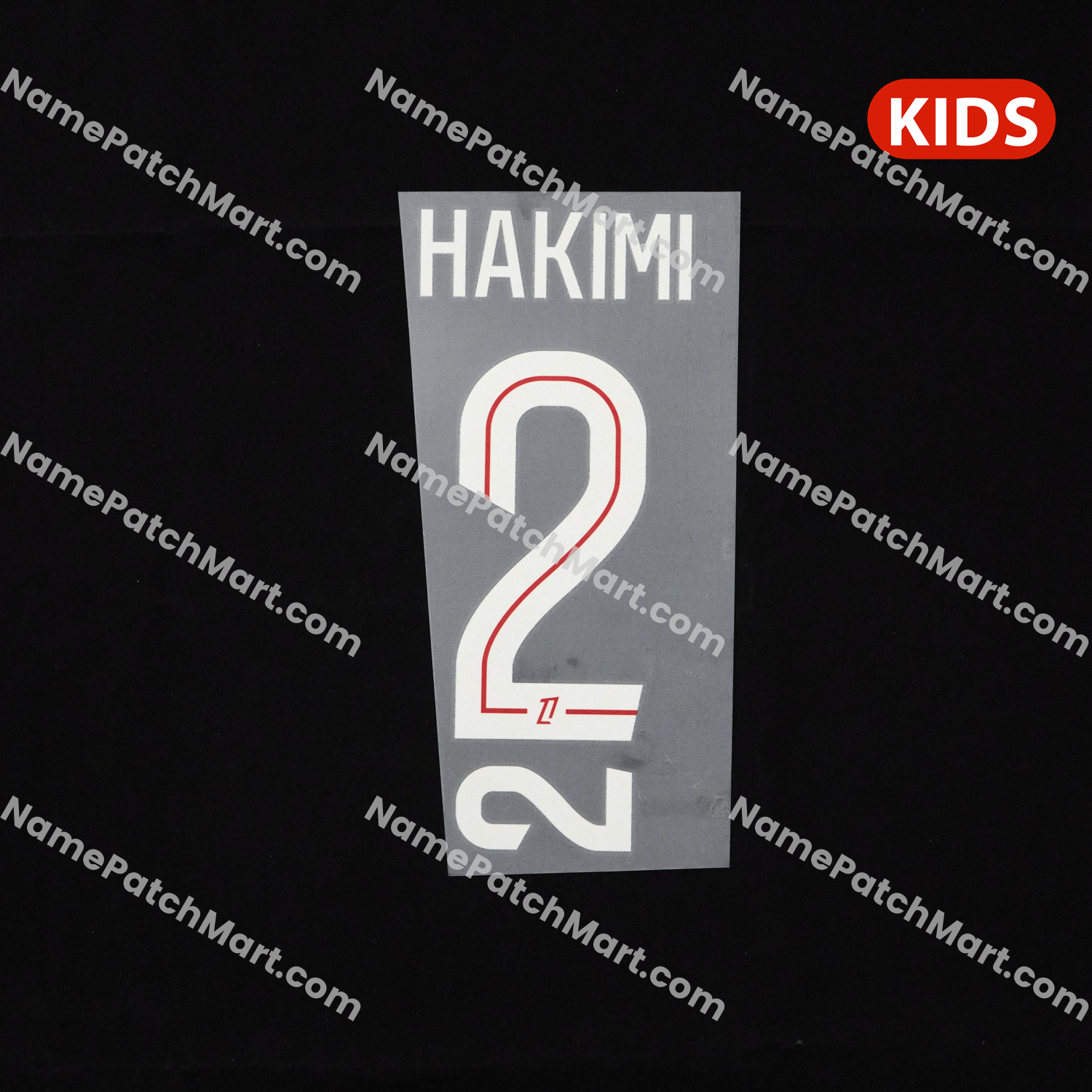 KIDS Hakimi #2 (Ligue 1) - Paris Saint-Germain PSG 25-26 Home  | Name Number Set - NamePatchMart.COM