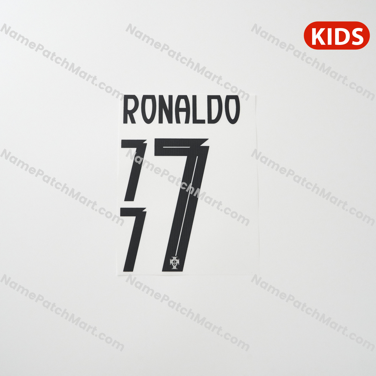 RONALDO #7 - Portugal 25-26 Away KIDS  | Name Number Set - NamePatchMart.COM