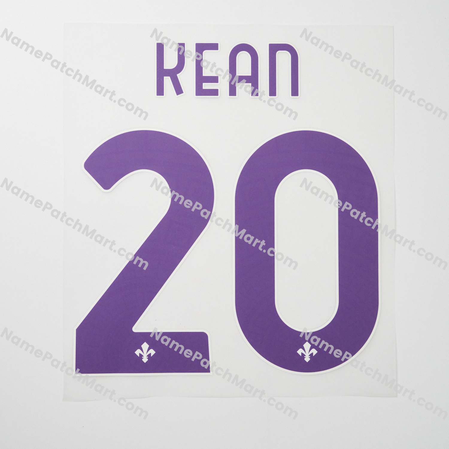 Kean #20 - Fiorentina 25-26 Away  | Name Number Set - NamePatchMart.COM