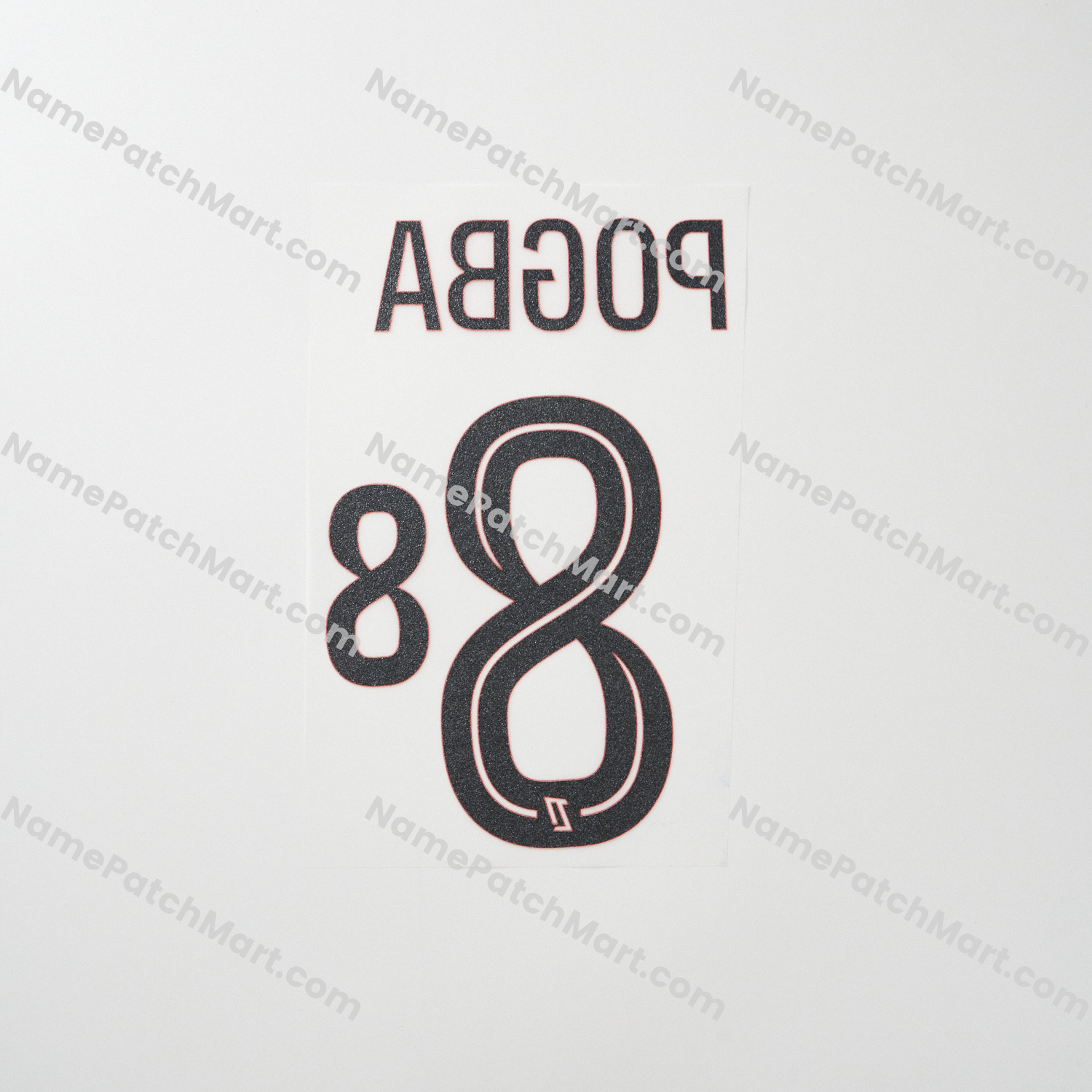 Pogba #8 (Ligue 1) - AS Monaco 25-26 Home  | Name Number Set - NamePatchMart.COM