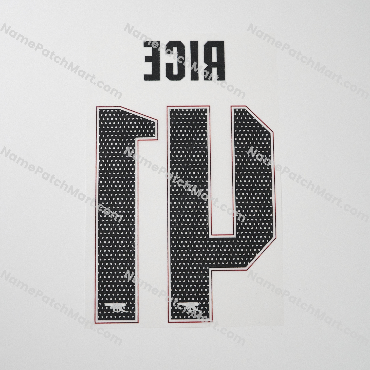 Rice #41 (Champions League) - Arsenal 25-26 Away  | Name Number Set - NamePatchMart.COM