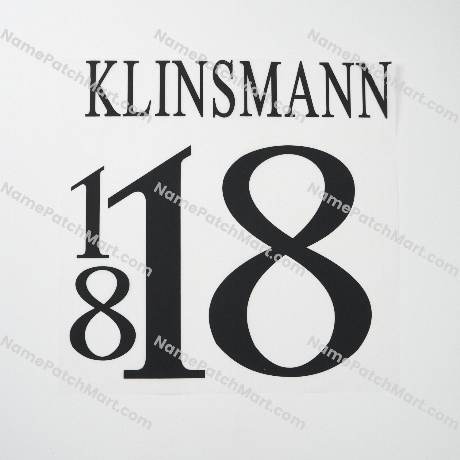 Klinsmann #18 - Germany 1996 Home  | Name Number Set - NamePatchMart.COM