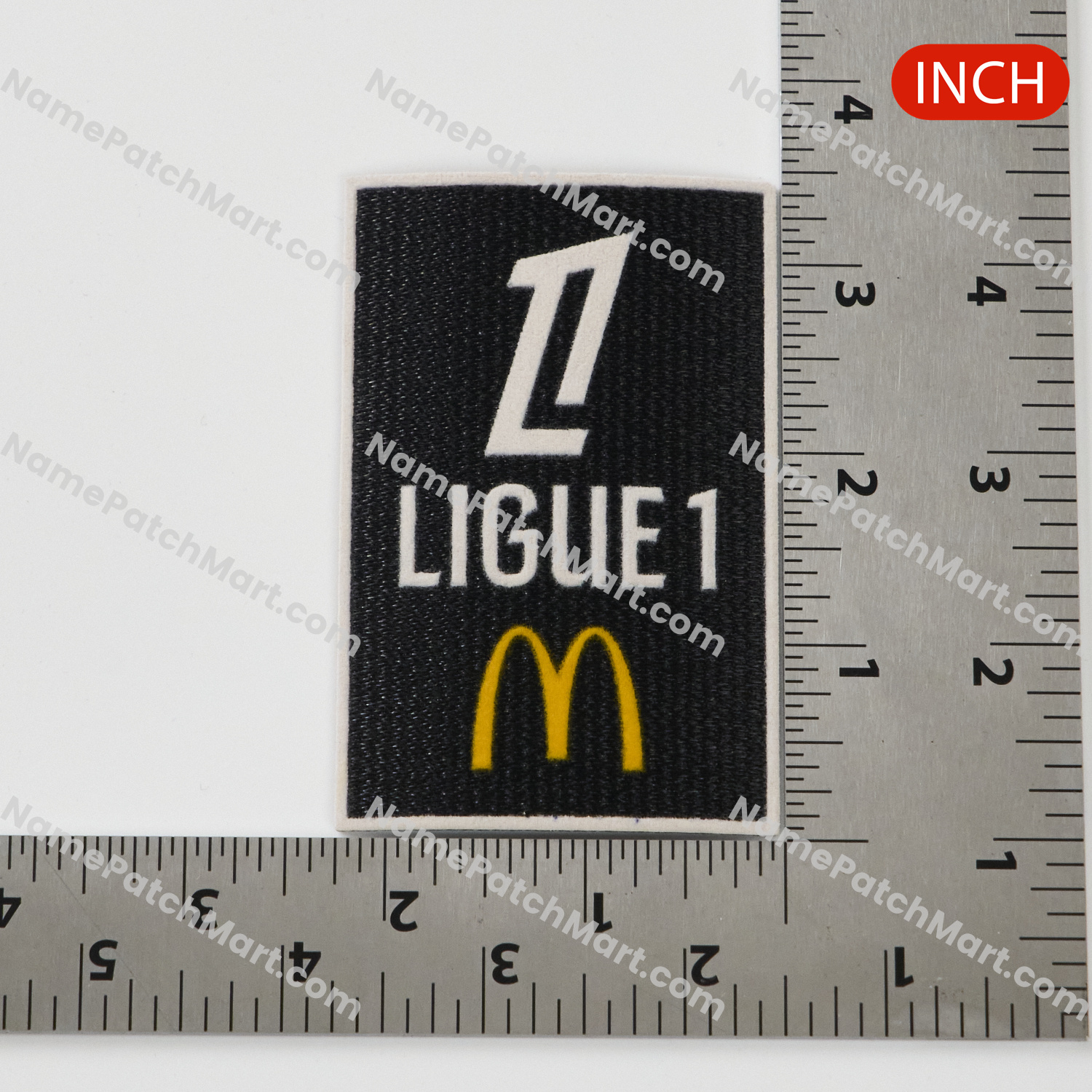 2024-26 Ligue 1 Flocked Patch  | Name Number Set - NamePatchMart.COM