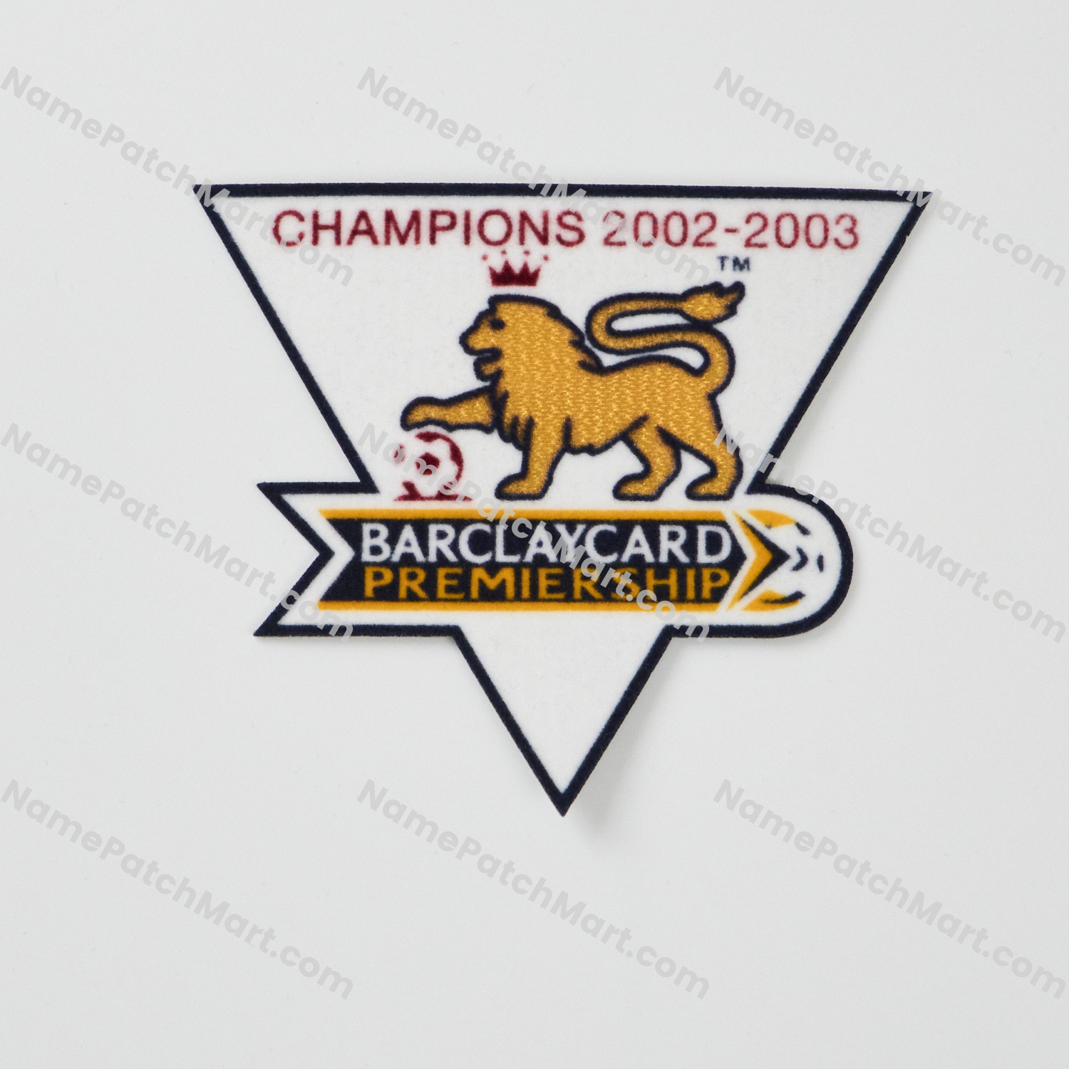 Retro 2003-04 Premier League Champions Patch (2002-03 Winner)  | Name Number Set - NamePatchMart.COM